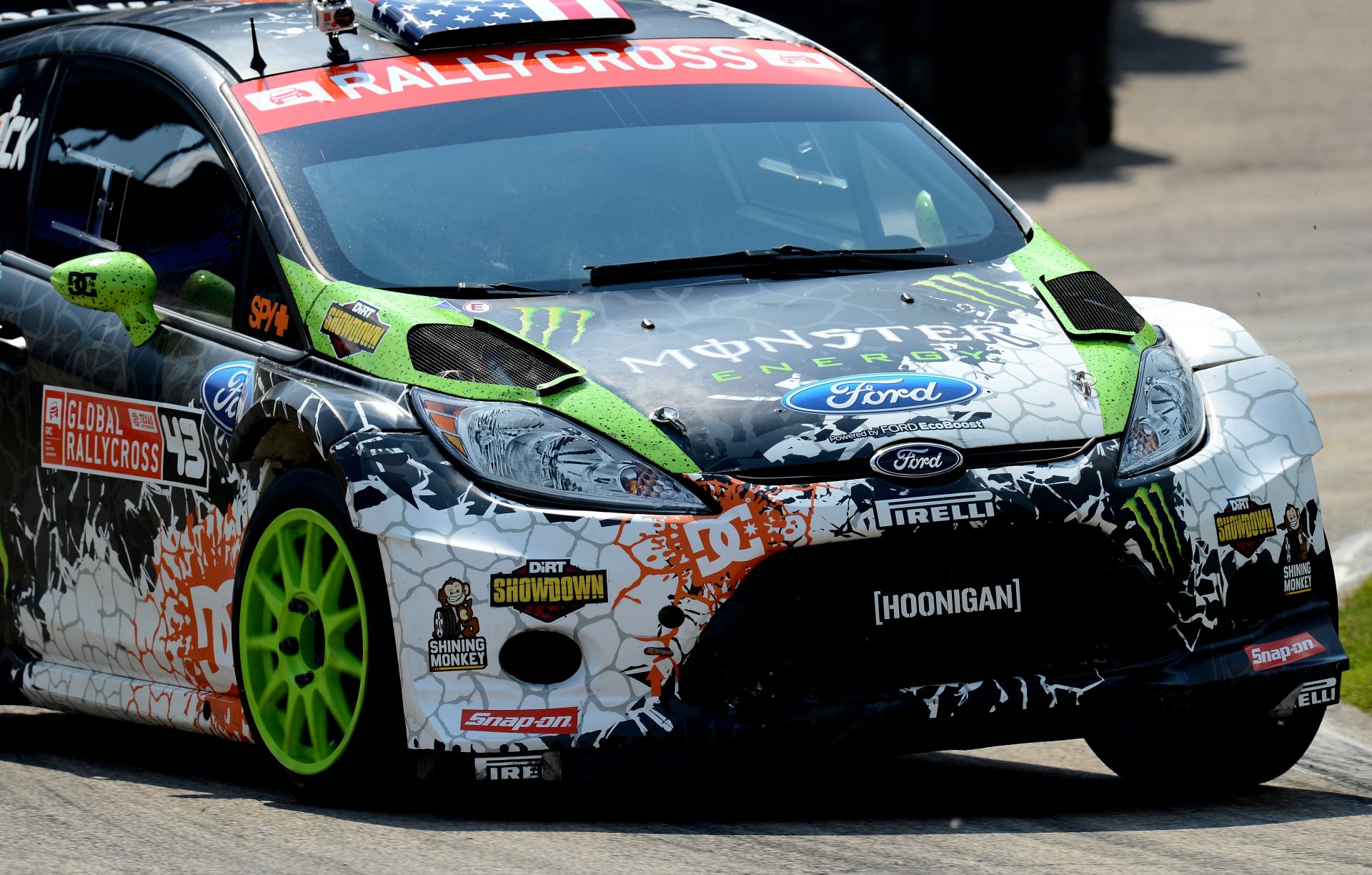 ford fiesta rally ken block rallycross auto fiesta anteriore fari cofano auto sport