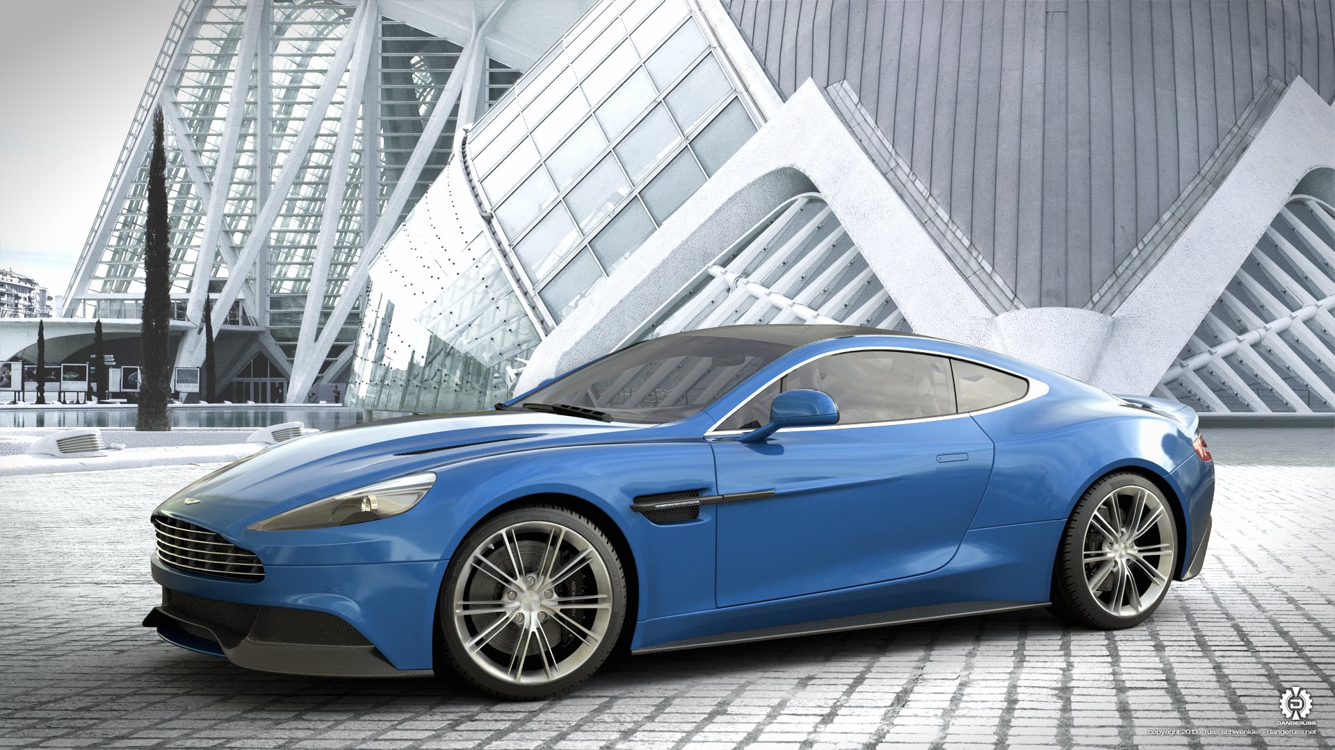 aston martin vanquish niebieski profil przez dangeruss aston martin vanquish