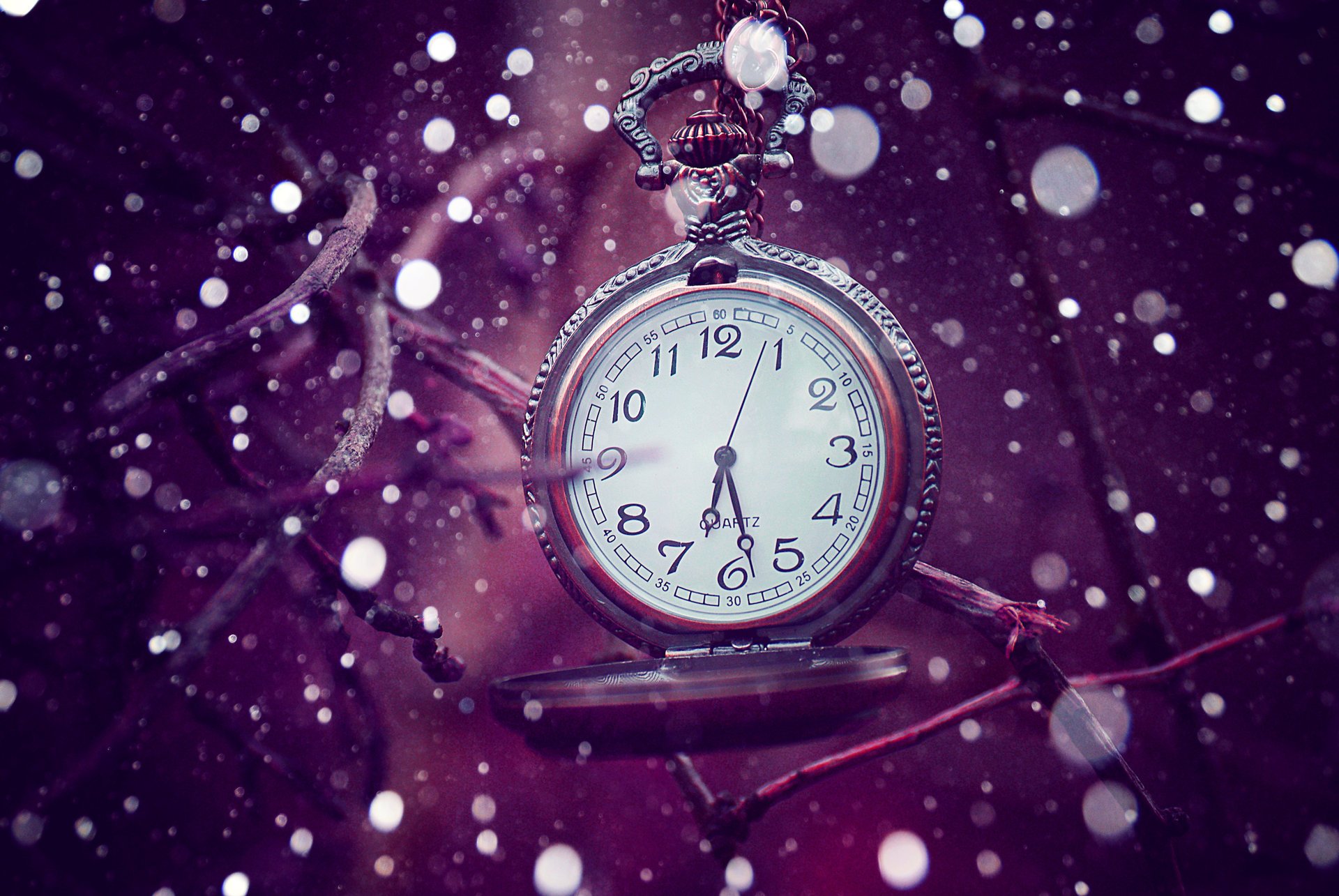 reloj tiempo lila tiempo bokeh