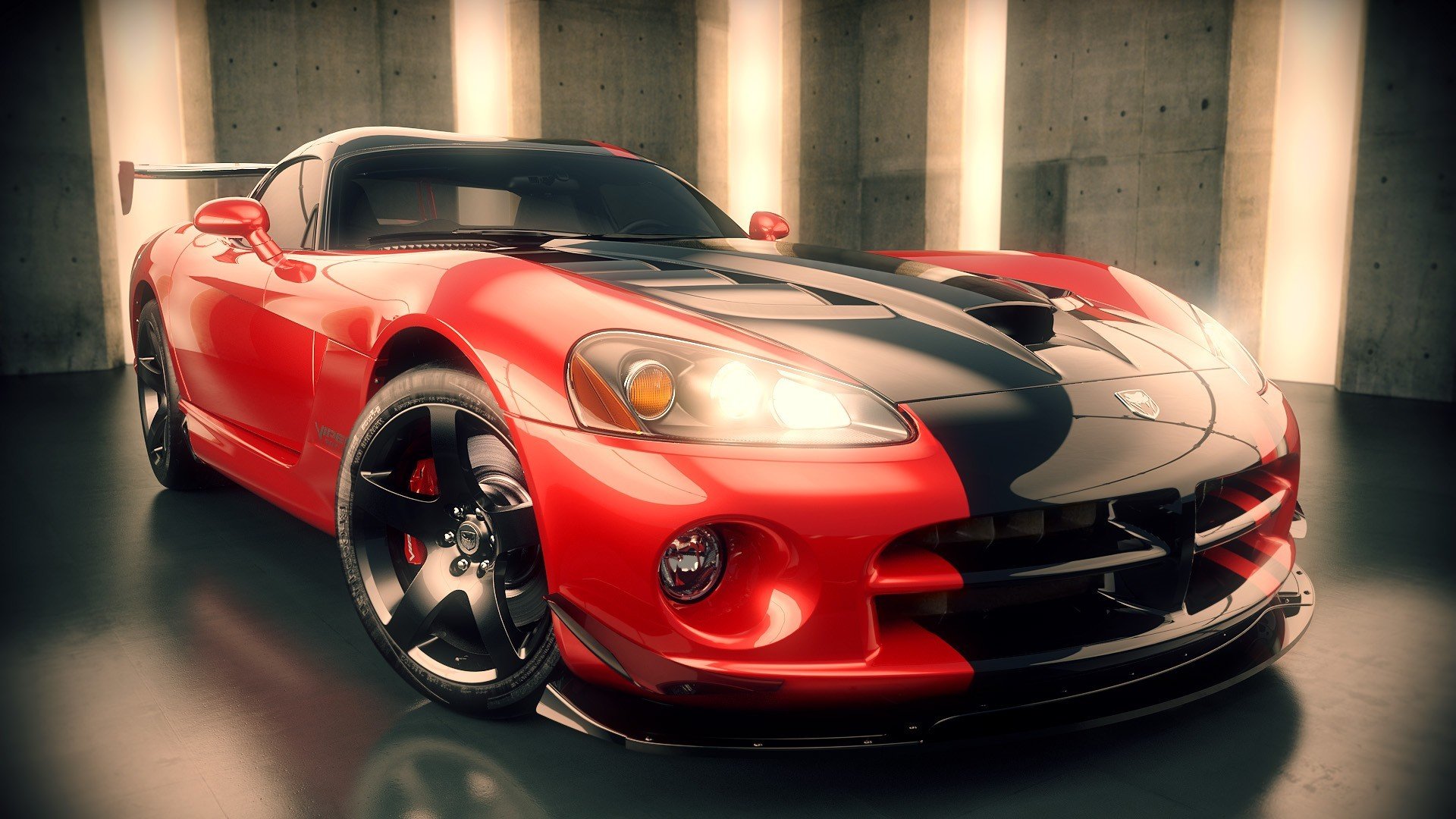 dodge viper dodge viper render 3d supercar