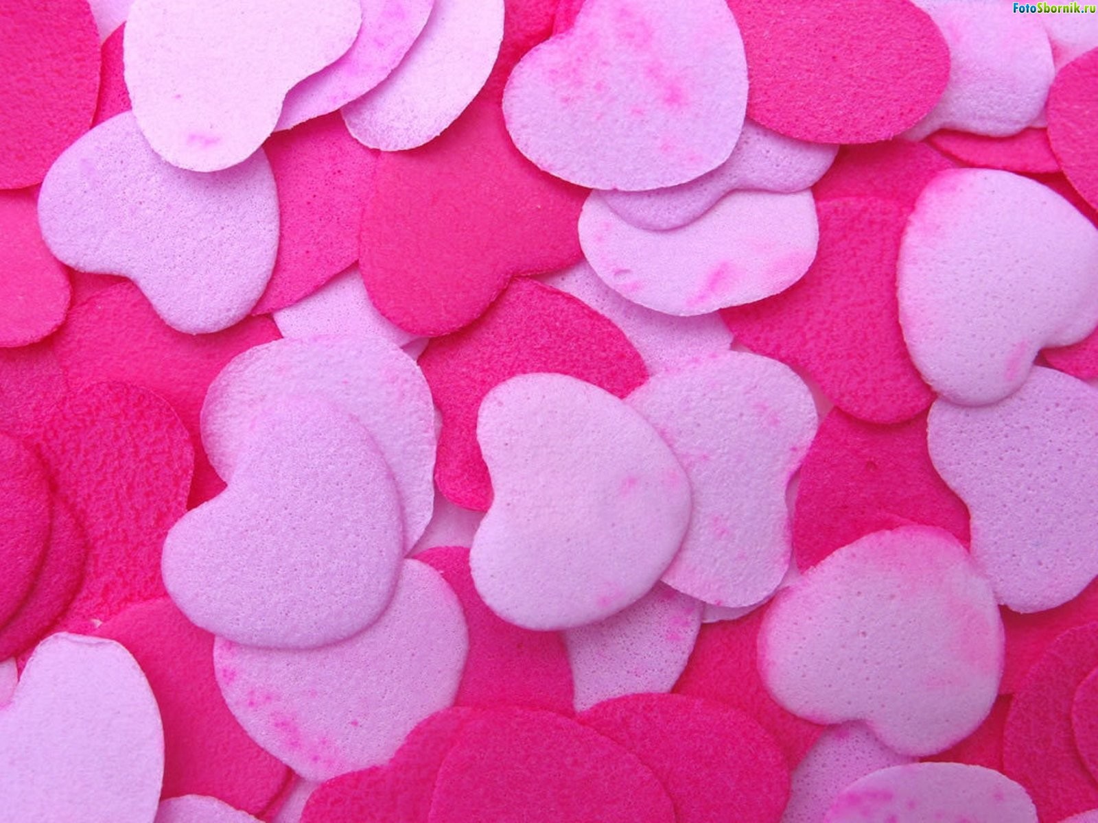 heart pink many