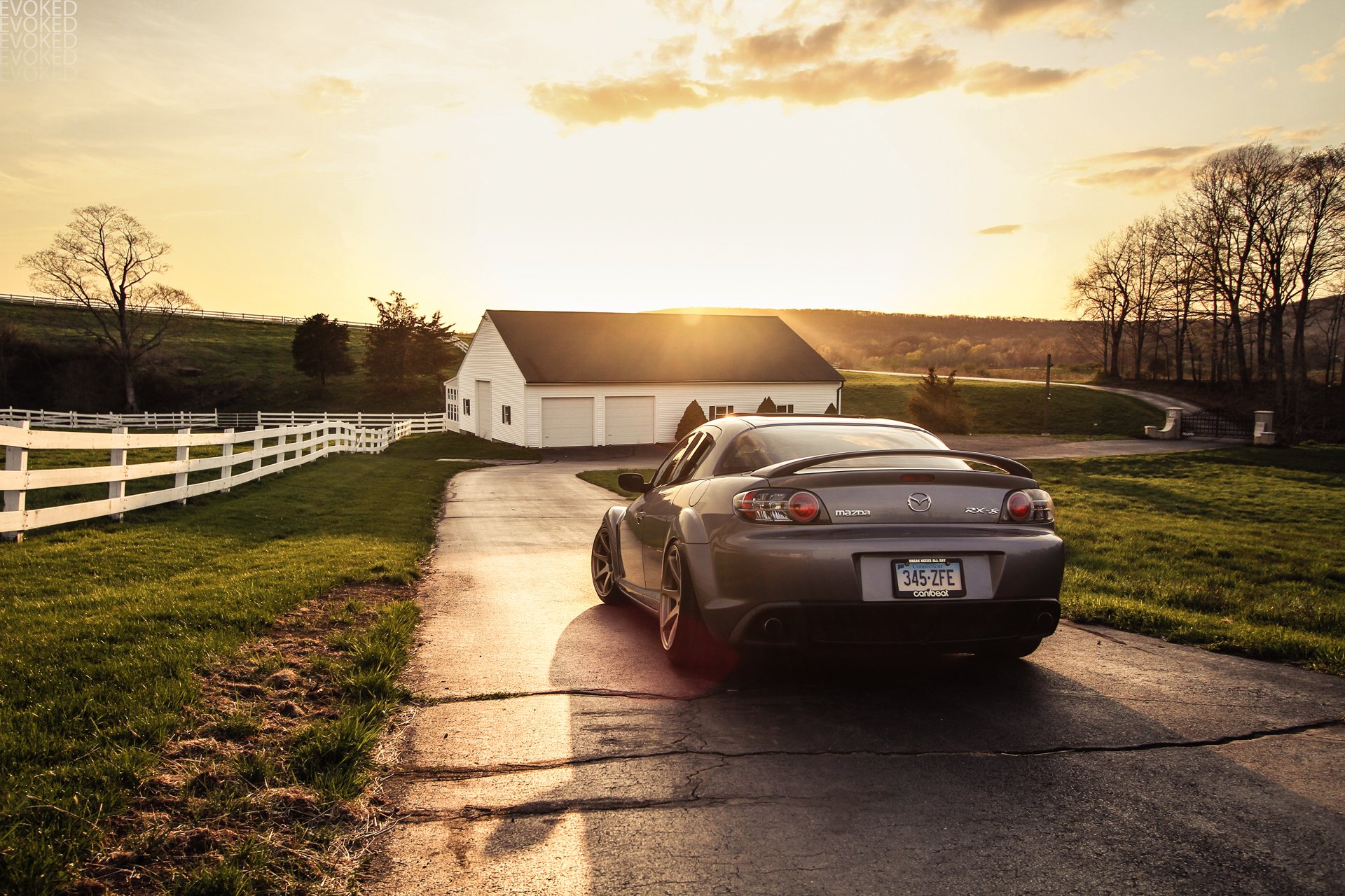 mazda rx-8 tuning mazda gray