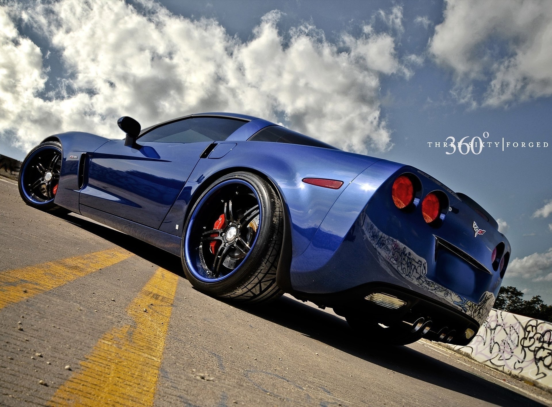 360 three sixty forged chevrolet blue z06 corvette corvette chevrolet bleu