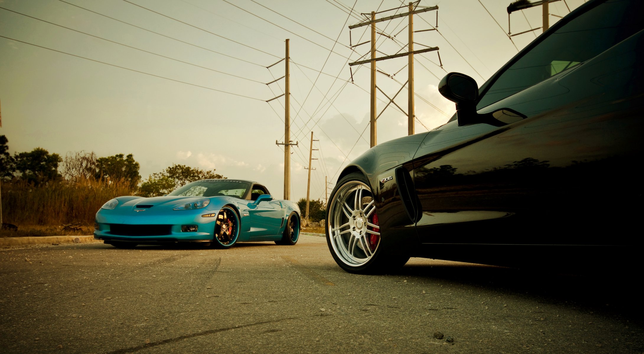 chevrolet corvette z06 azul negro chevrolet