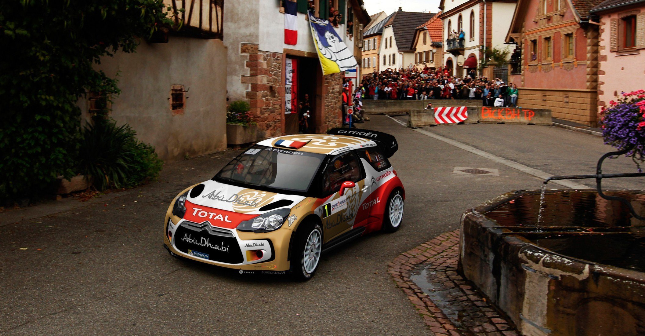 citroen ds3 rallye wkr sebastian loeb daniel elena frontmann sport rennen stadt