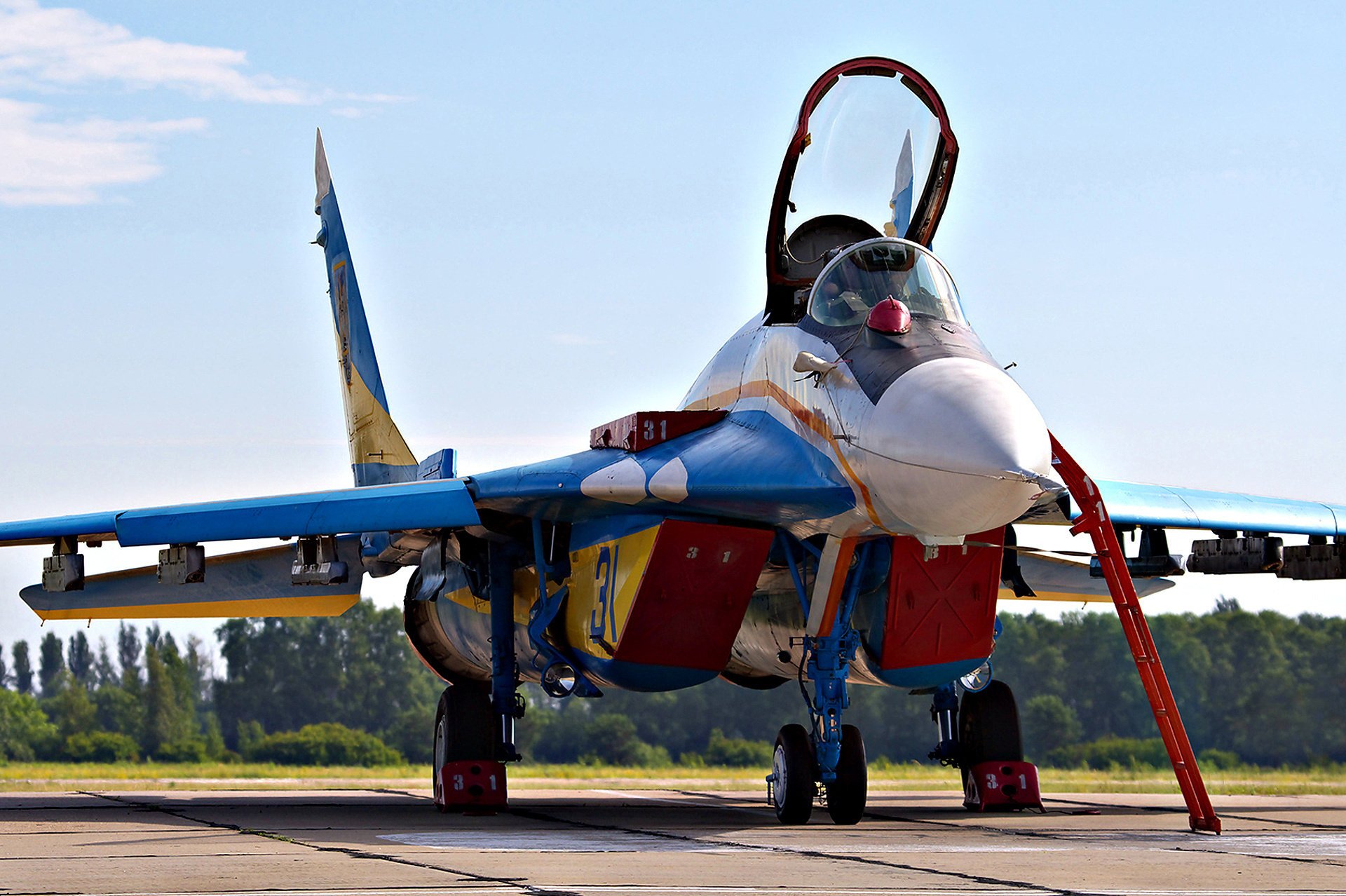 halcones ucranianos ucrania cielo mig 29