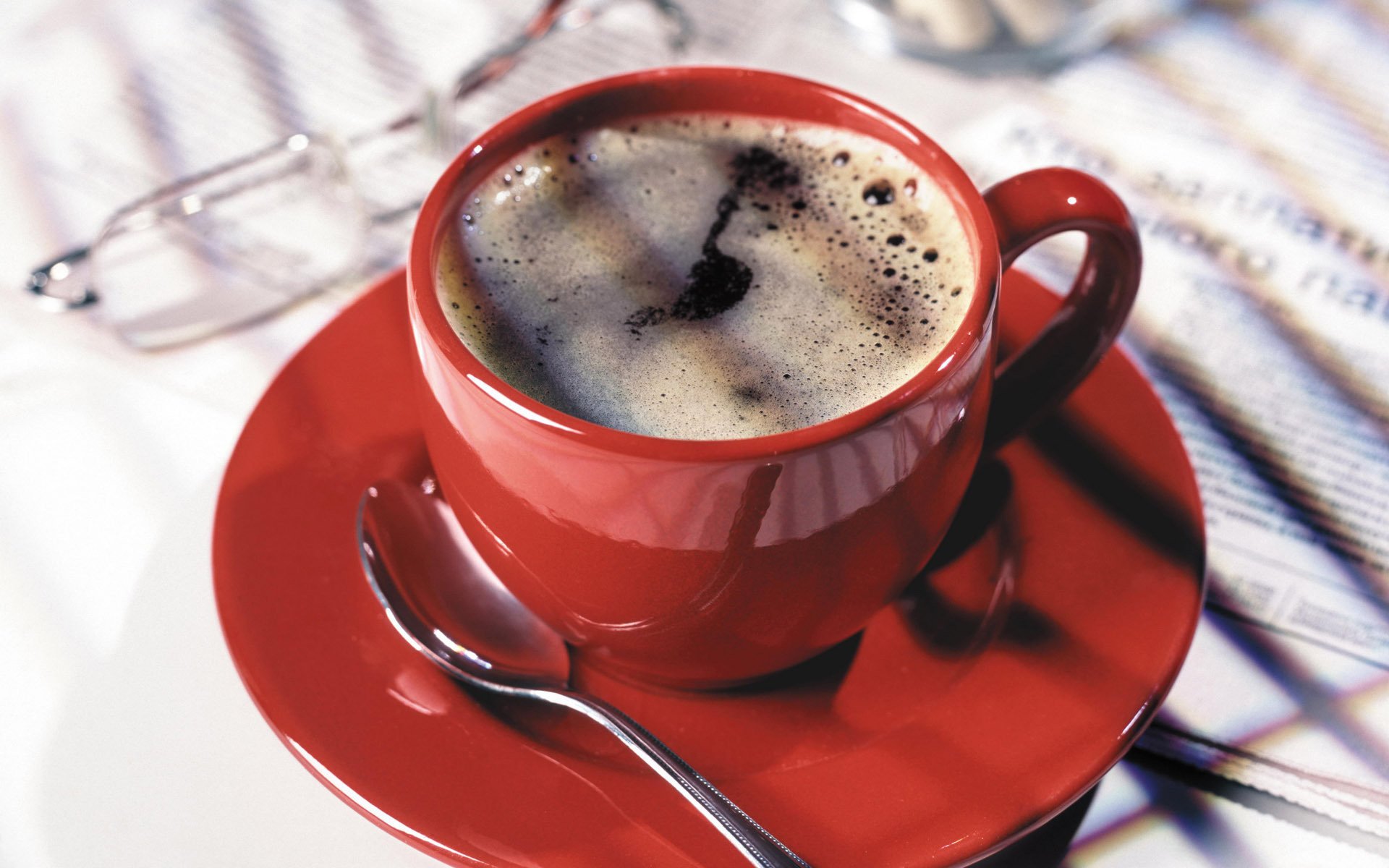 cup mug background sweet coffee red spoon food