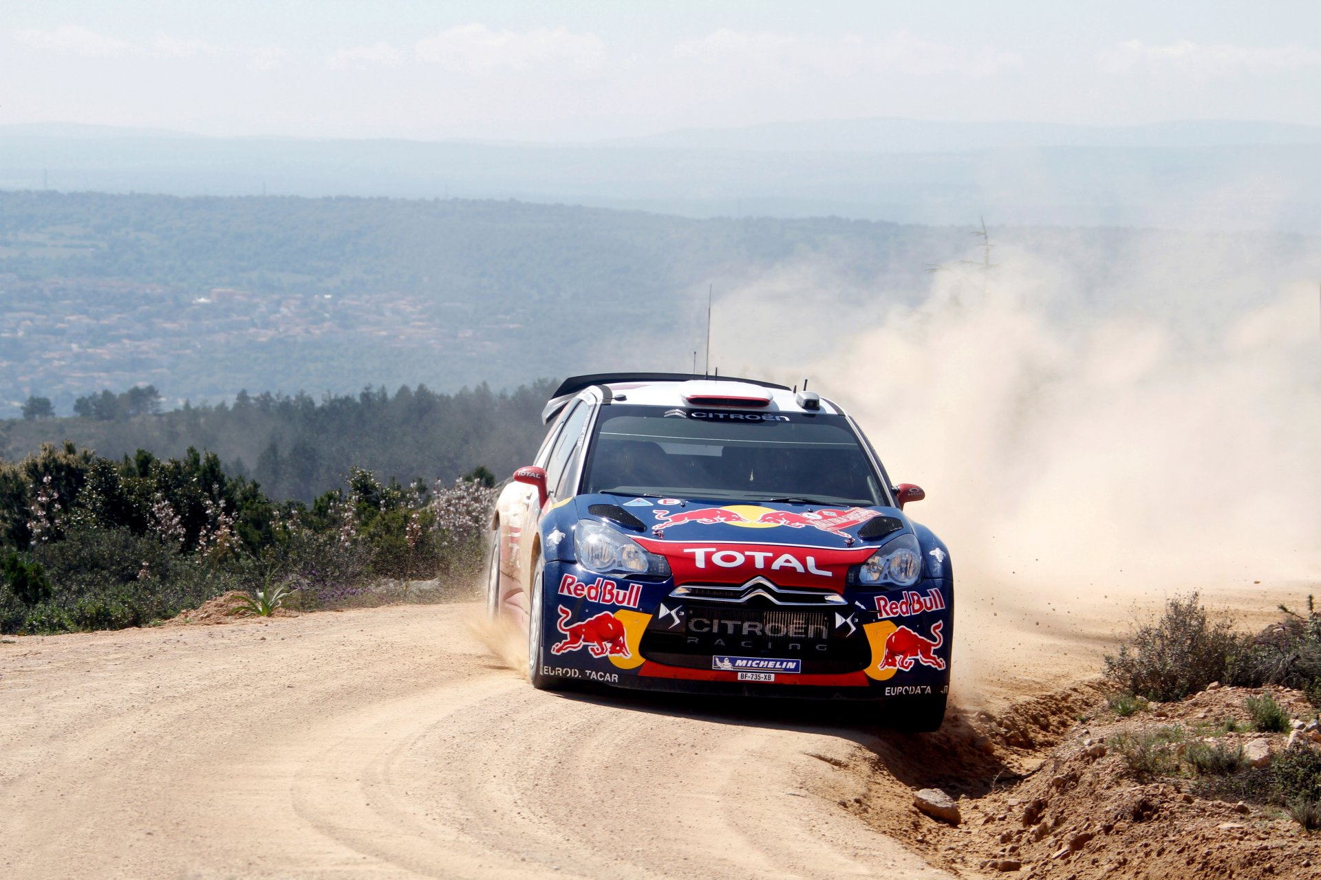 citroen ds3 rally wrc rally sport skid dust race citroen