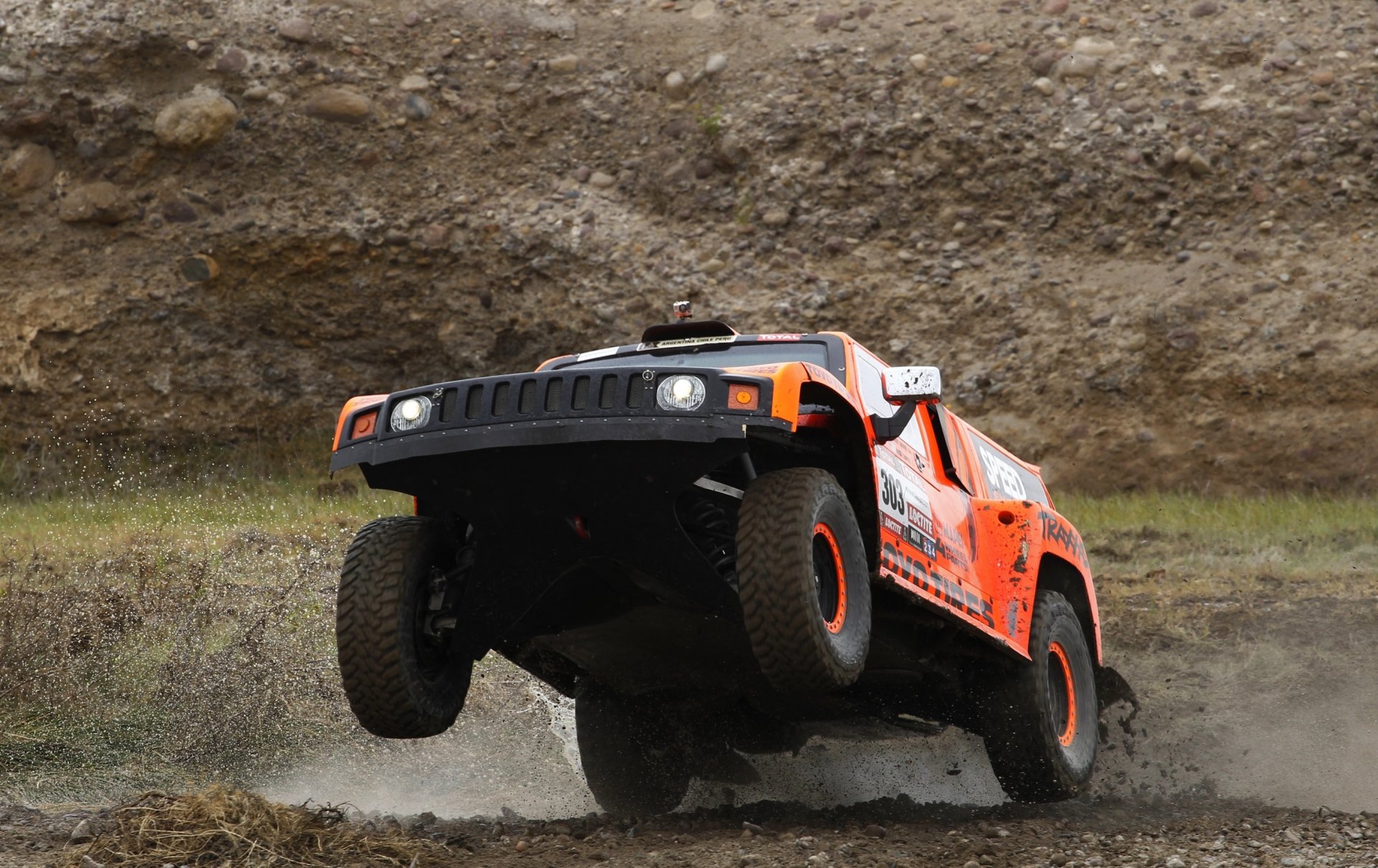 hammer dakar rallye rennen front scheinwerfer suv sport