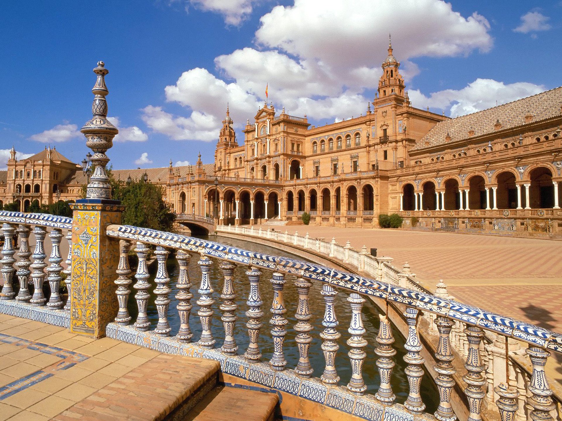 spanien sevilla andalusien zentrum platz