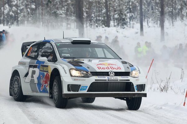 Volkswagen polo in winter conditions