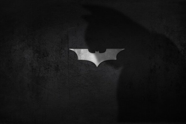 Batman has the Dark Knight logo