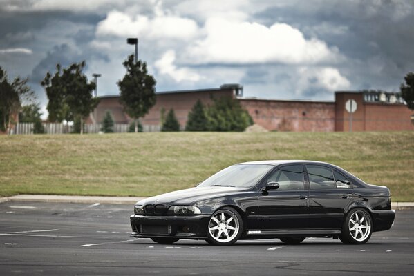 BMW car side view wheels