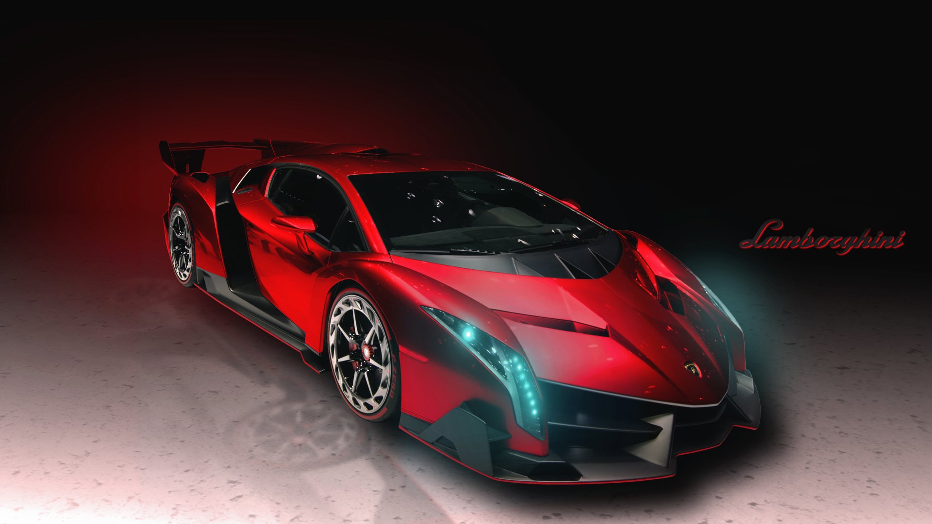 lamborghini veneno lamborghini samochód przód reflektory kaptur czerwony supercar samochód