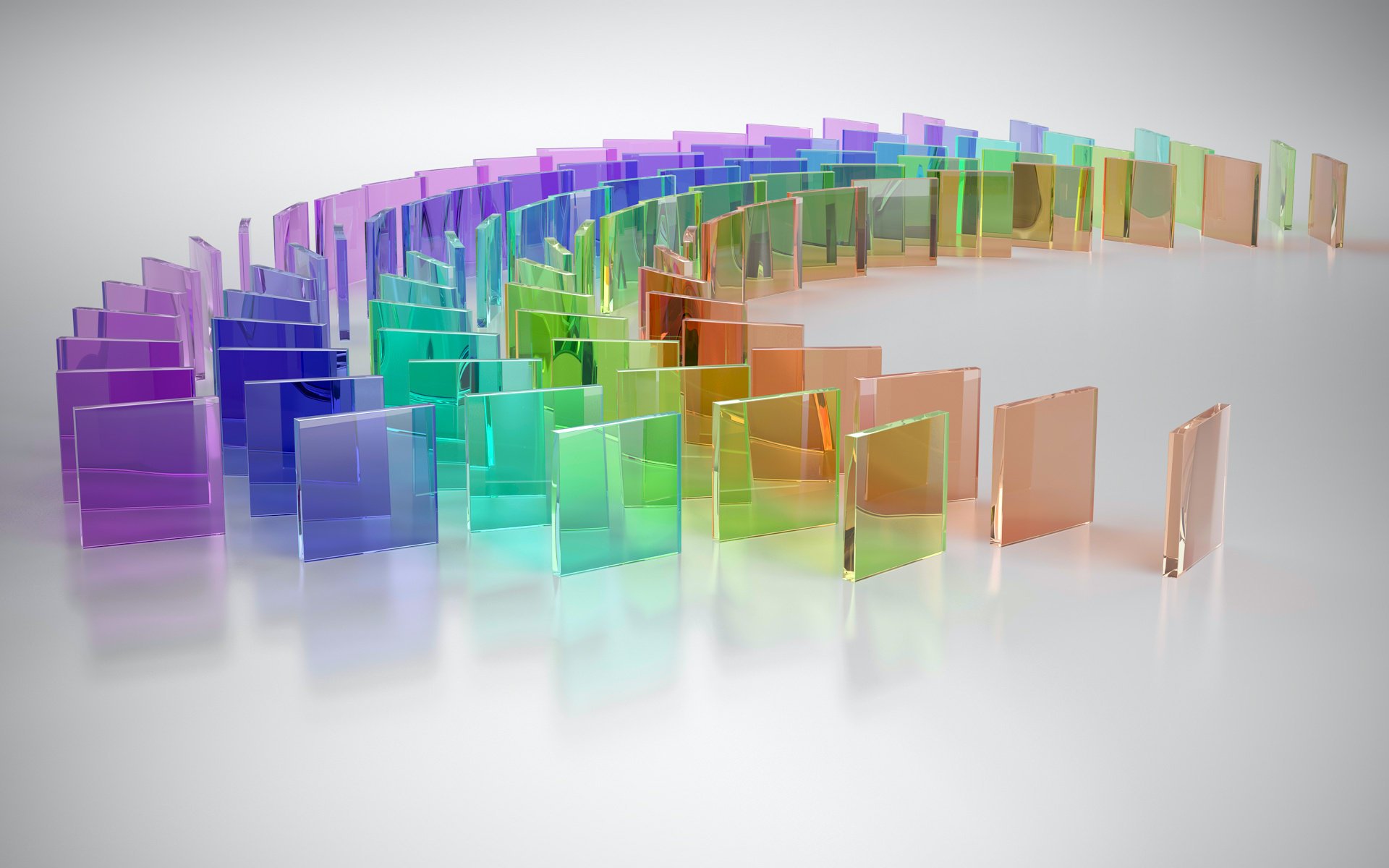 transparent rendering domino glas