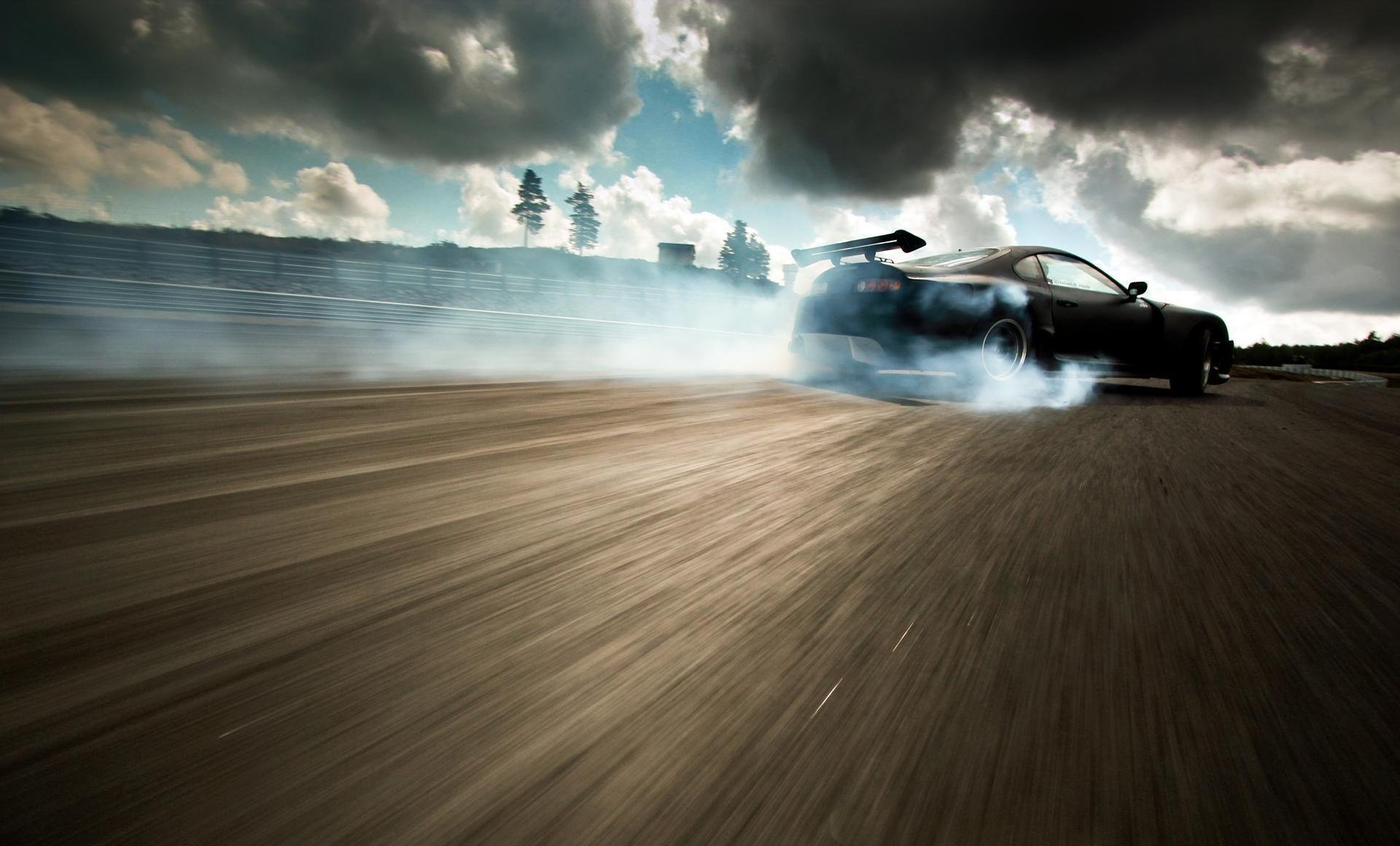 a car drift on gatebill 2011 flat black toyota supra