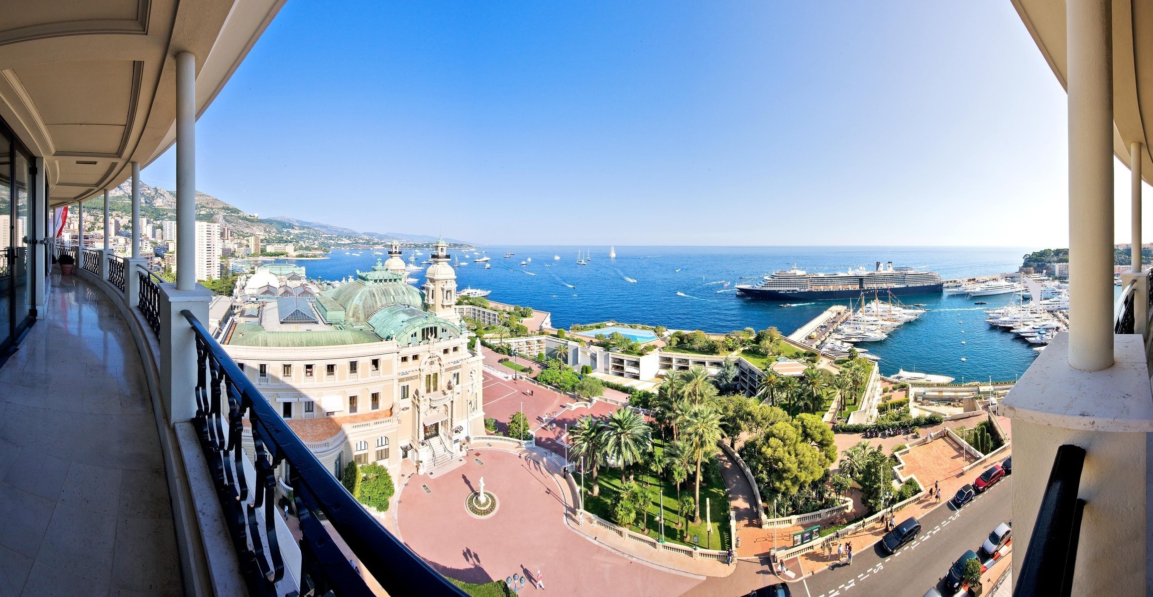 monaco ozean stadt balkon