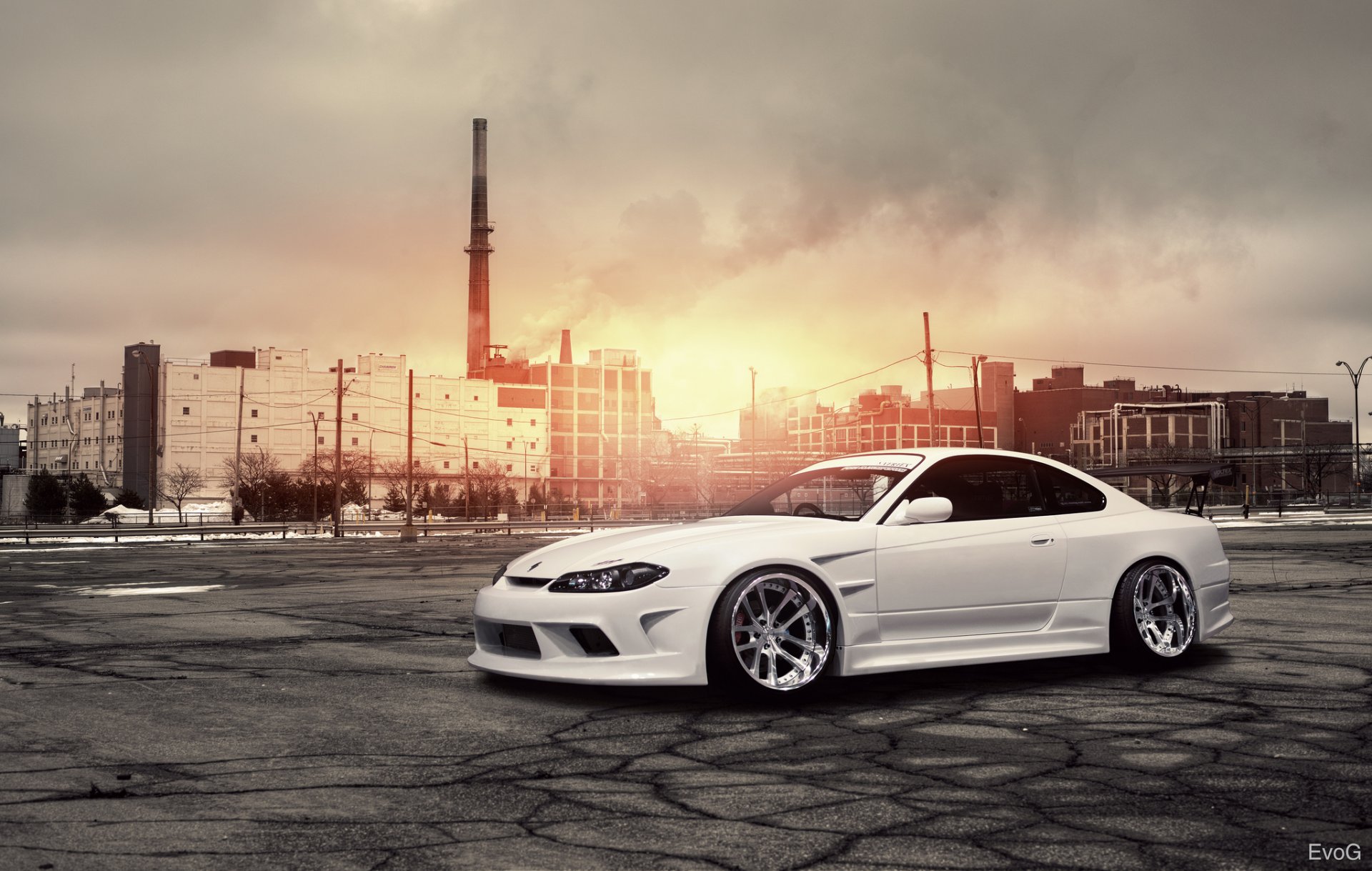 nissan sylvia s15 front white nissan white body kit factory sun glare