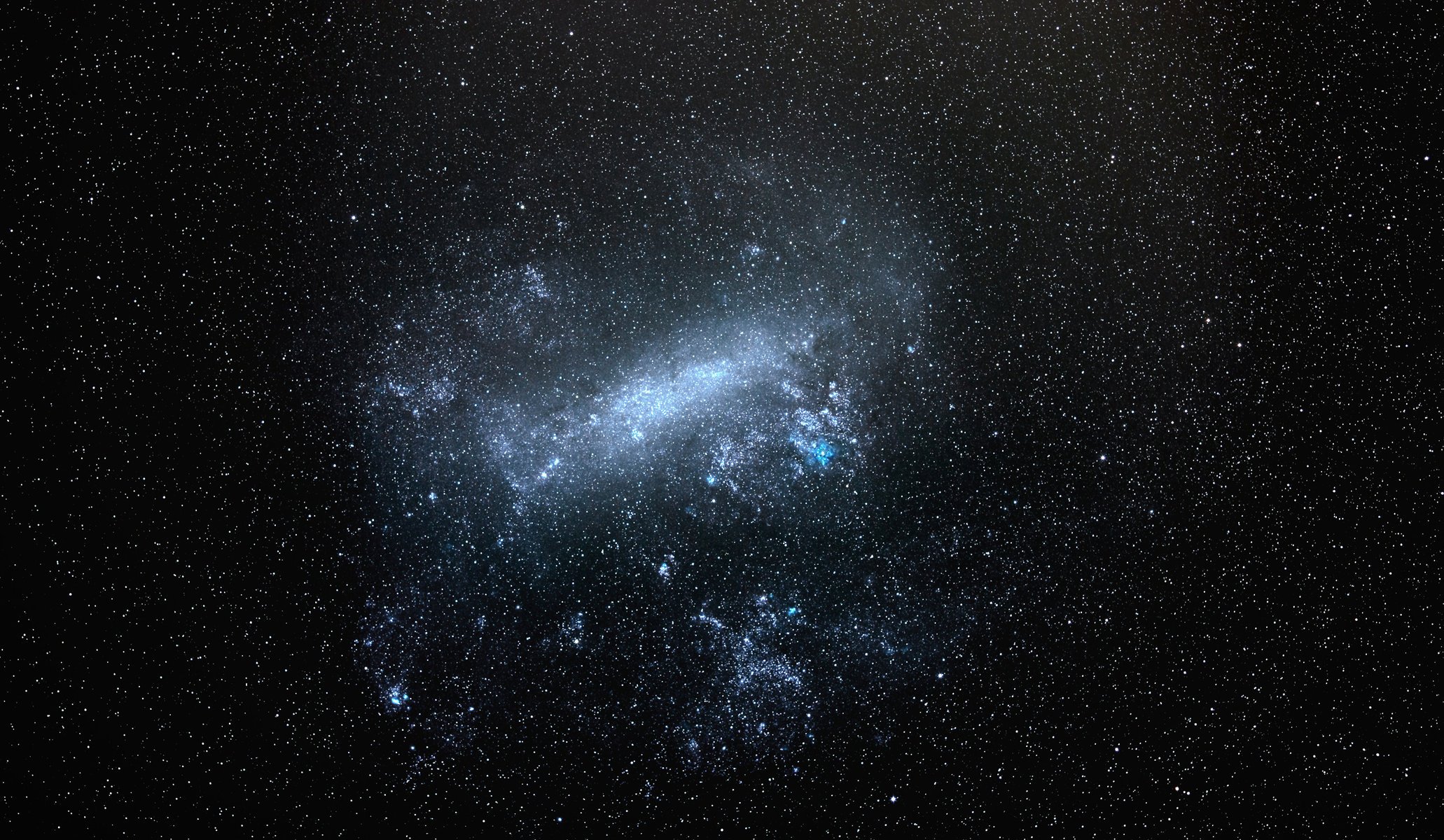 sterne große magelanwolken nacht himmel