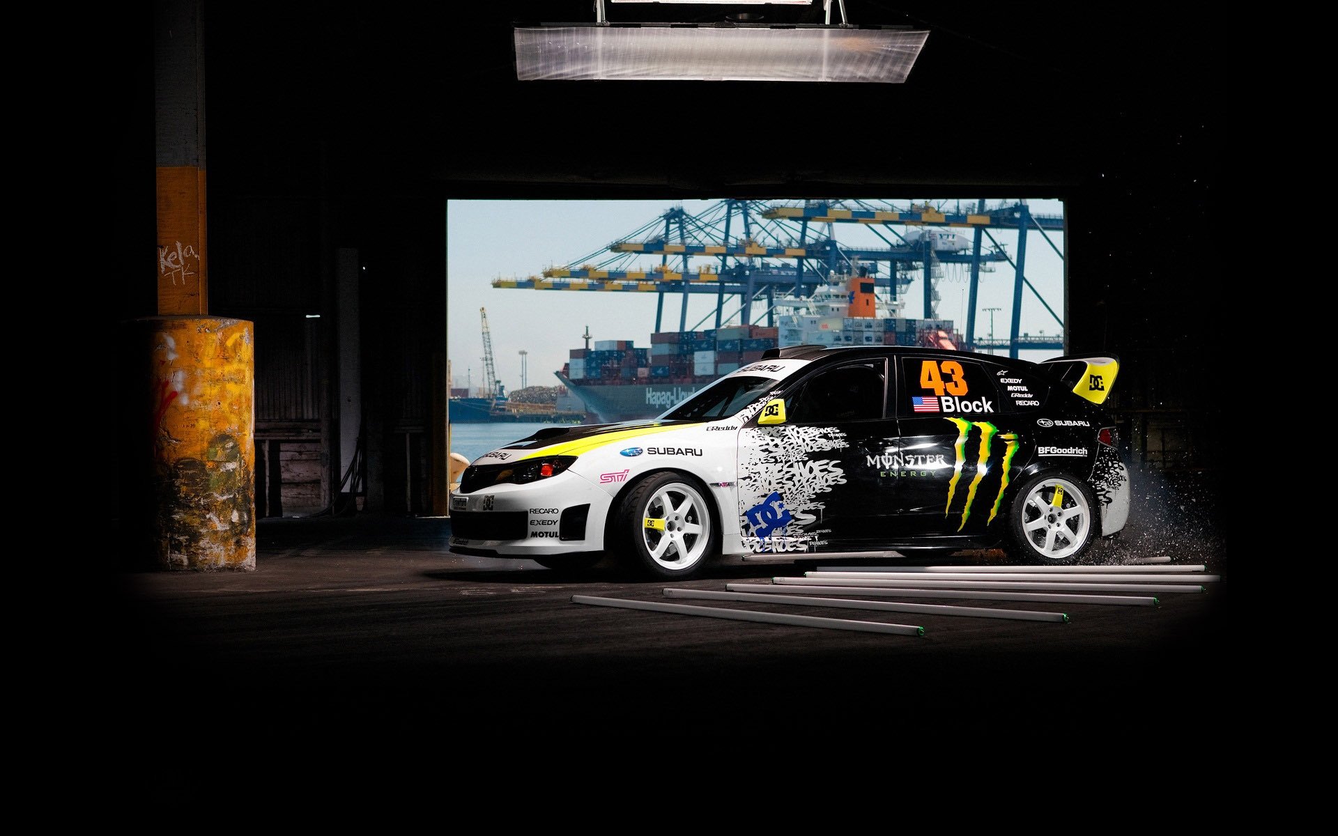 ubaru impreza wrx sti ken block subaru impreza gymkhana jimhana dérapage dérive fond