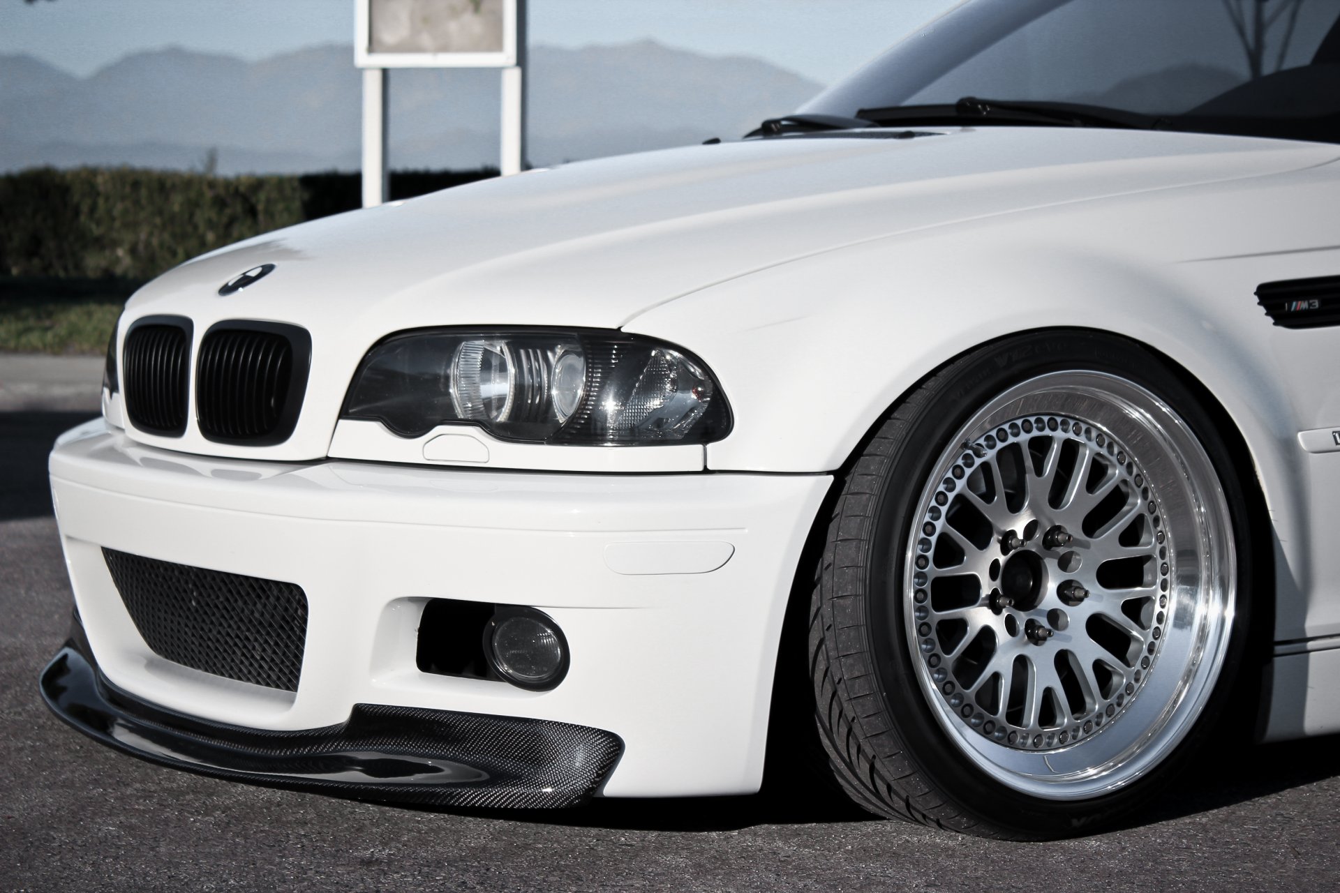 bmw m3 e46 white bmw headlight wheel