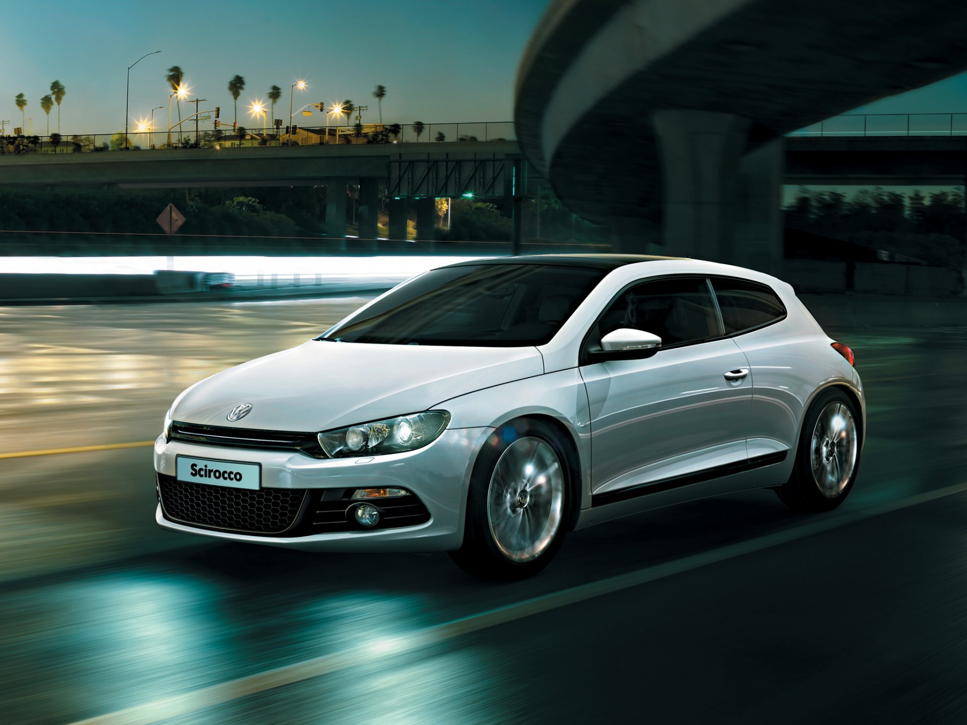 voiture voiture volkswagen sirocco blanc trafic route ville volkswagen scirocco