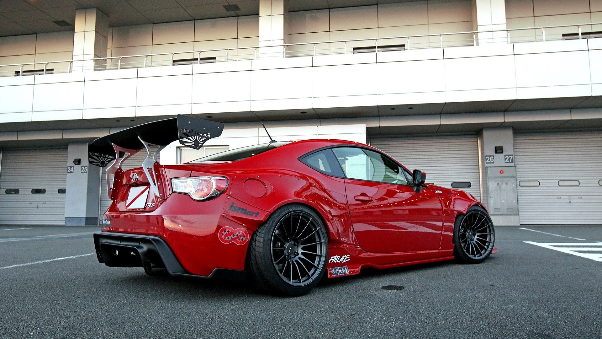 coche fondos de pantalla scion fr-s rocket rabbit rojo tuning coche deportivo papel pintado scion fr-s coche rojo