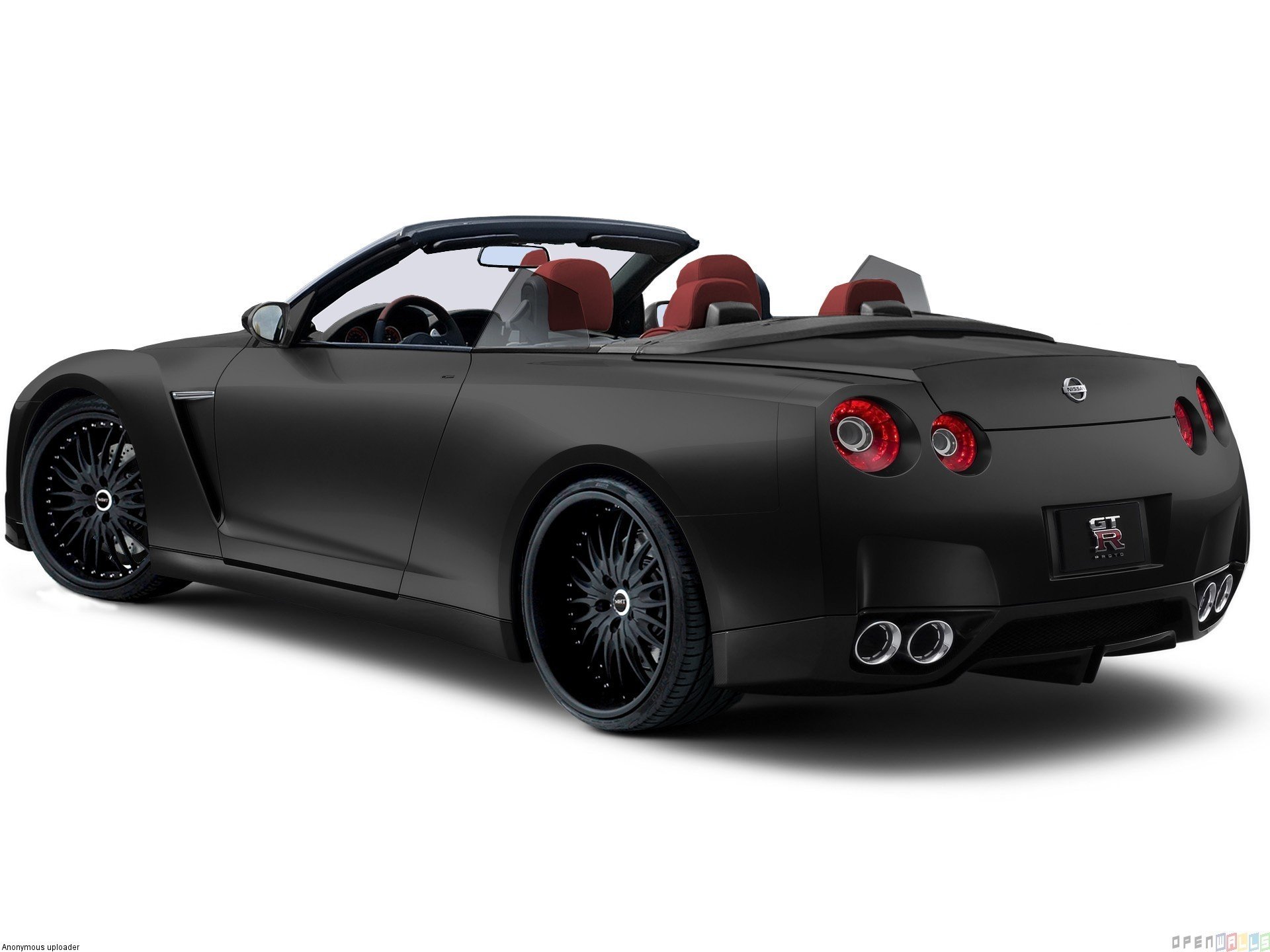 nissan gtr r35 convertibile nero