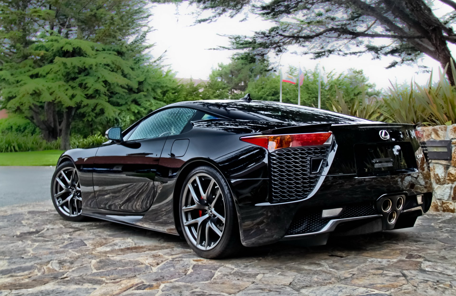 lexus lfa czarny lexus supersamochód