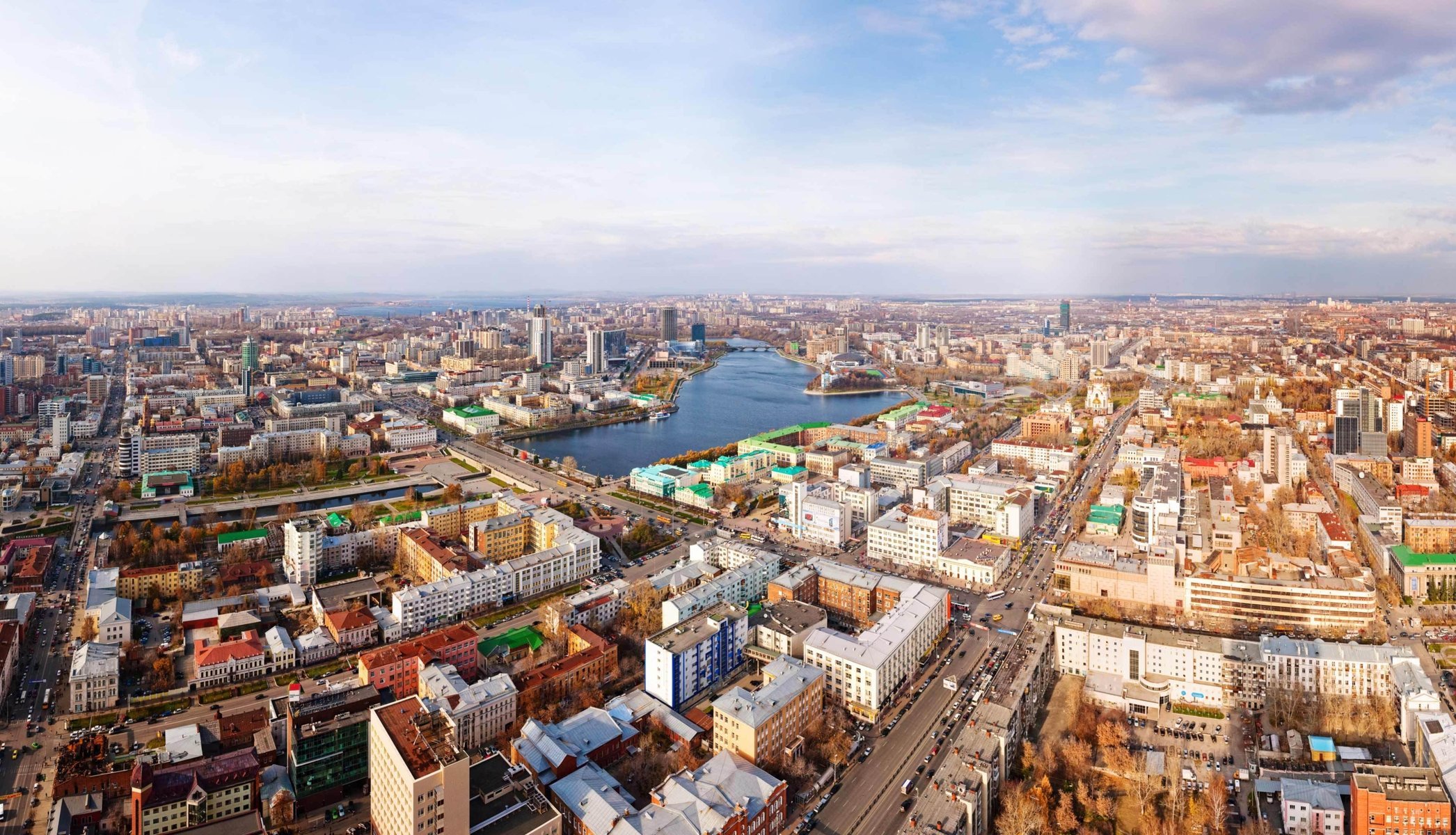 karl liebknecht jekaterinburg panorama stadt straße