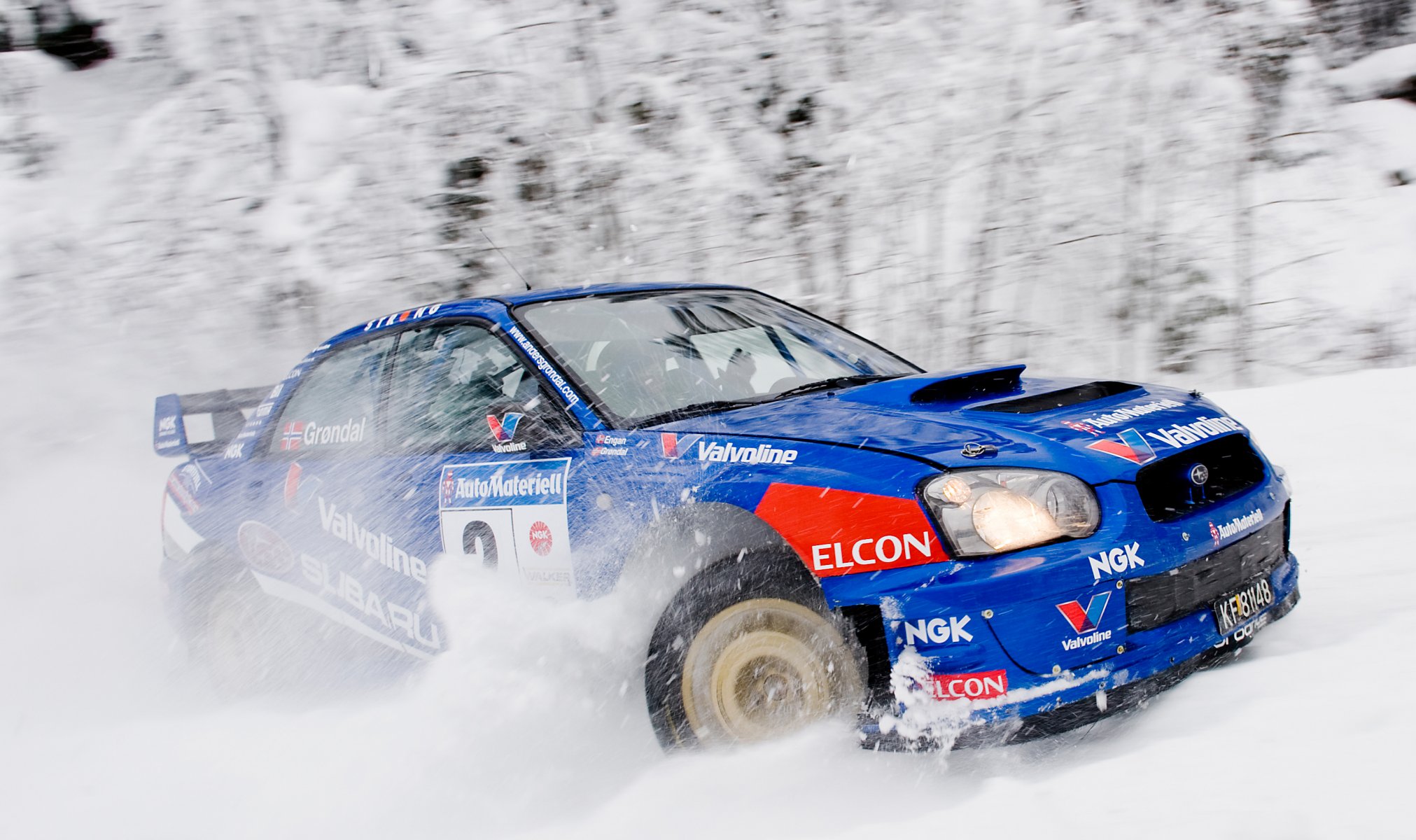 ubaru impreza wrx auto wrc rallye bleu neige hiver sport course voiture subaru