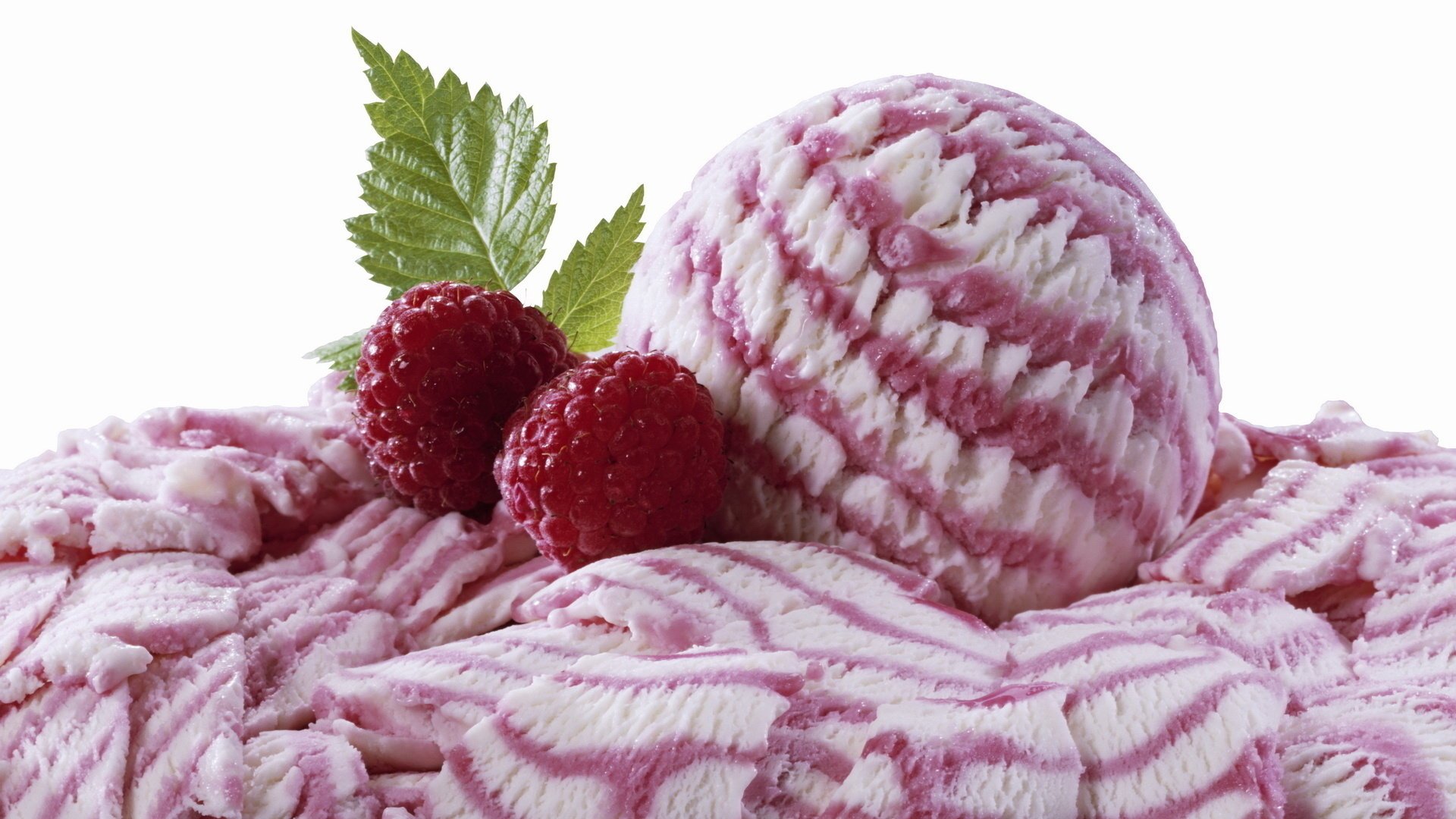 framboise gros plan crème glacée appétissant baies repas