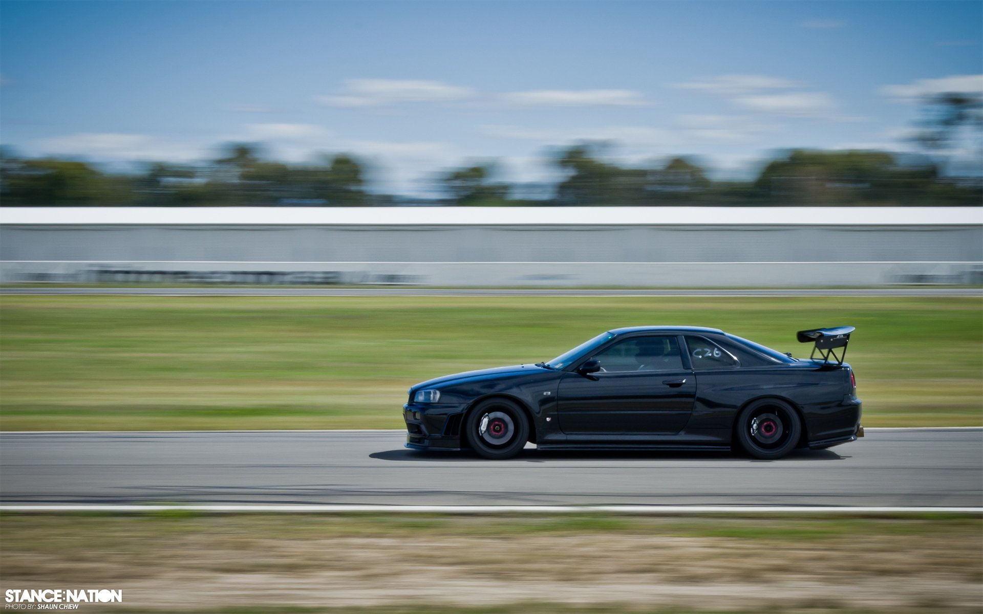 horizonte er34 gt-r negro velocidad