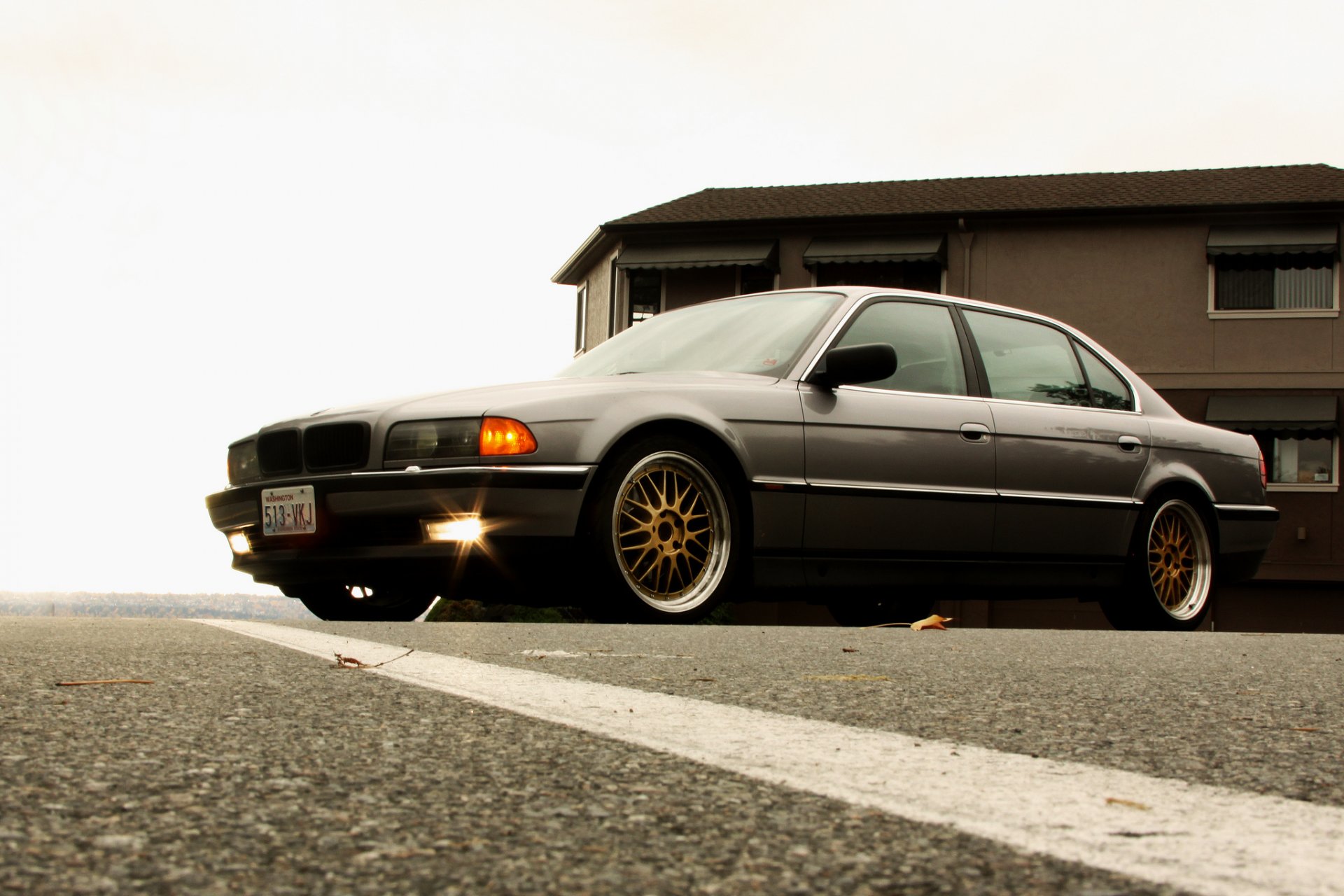 bmw 740 e38 bmw coche fondos de pantalla beha boomer faros siete llantas tuning