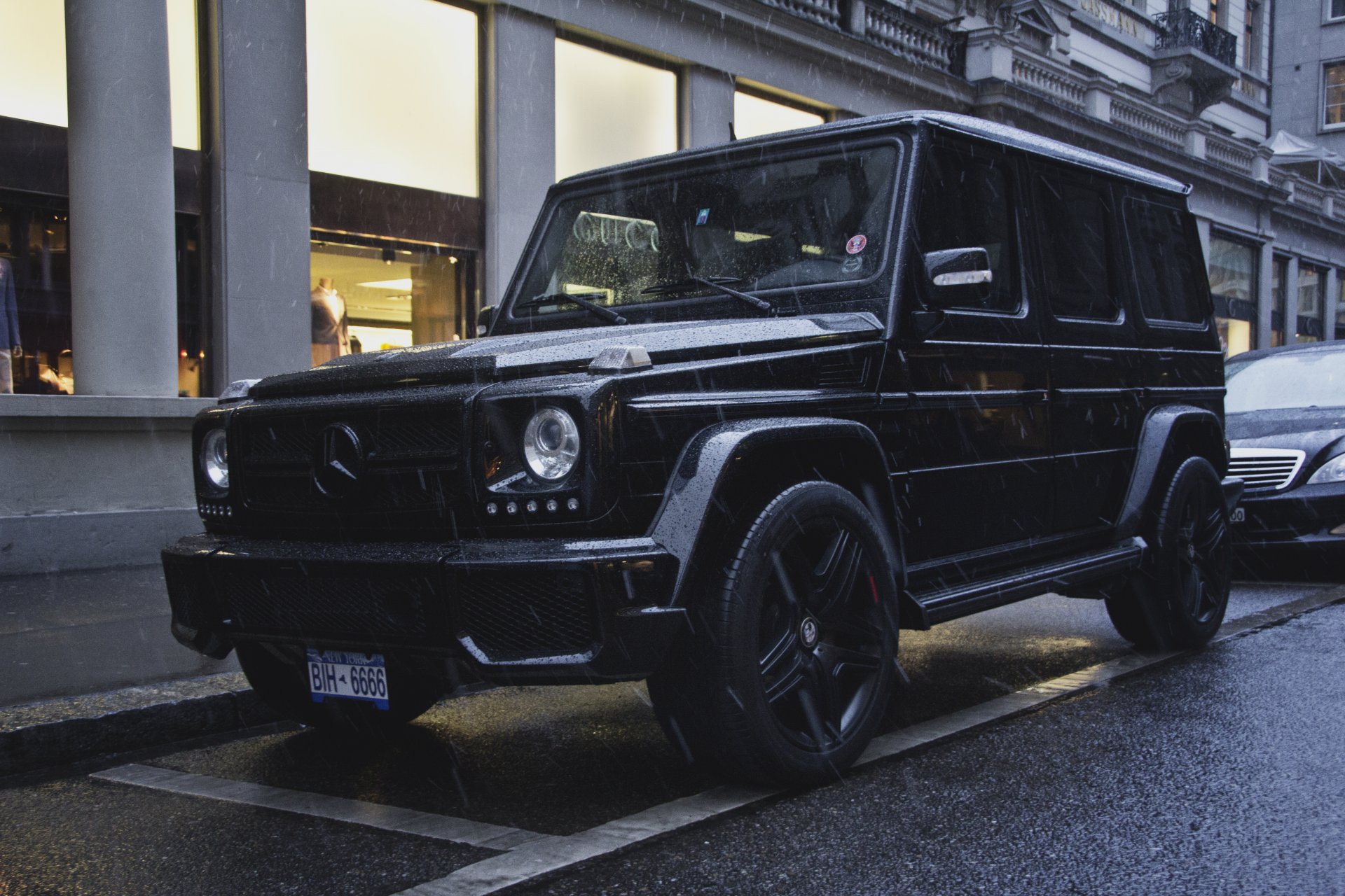 mercedes g55 amg nero mercedes jeep messa a punto anteriore