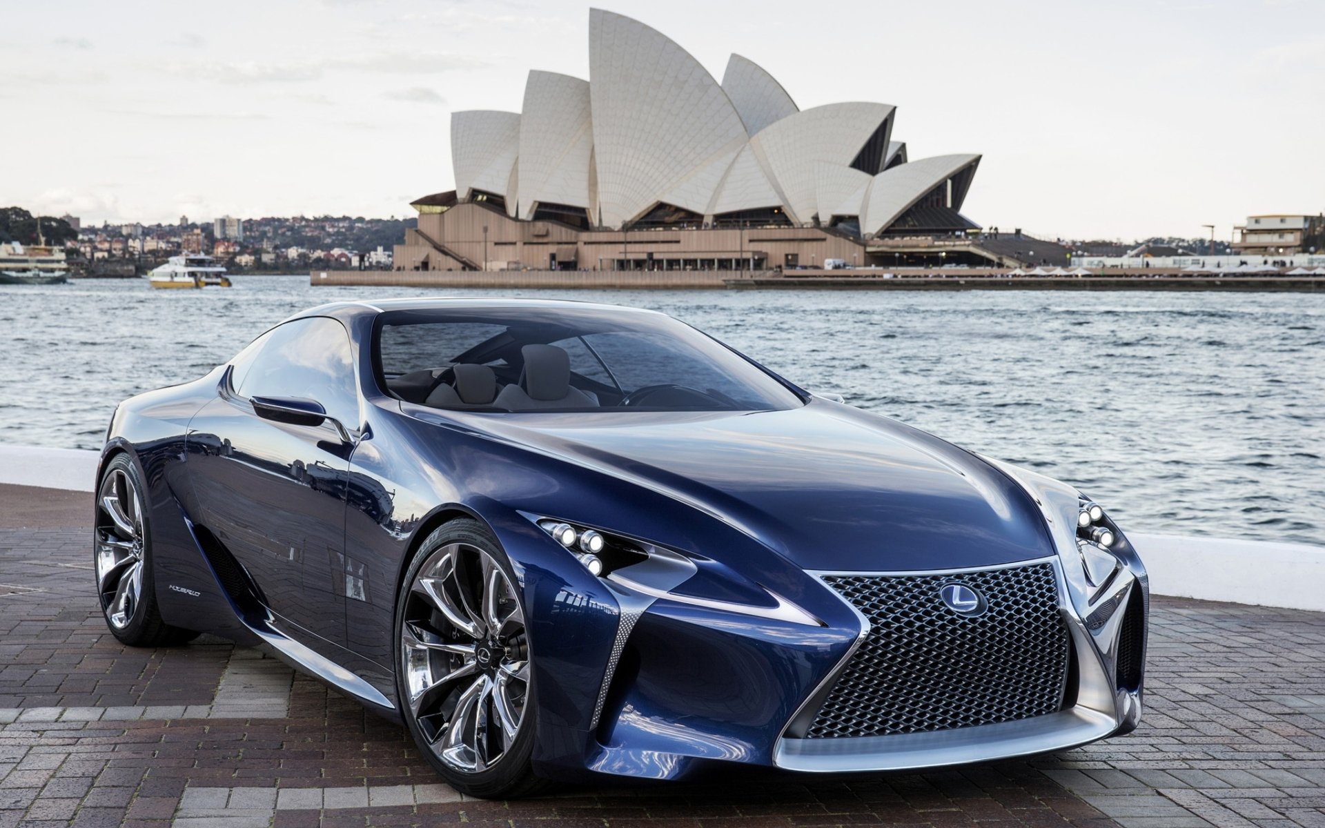 lexus lf-lc blau konzept lexus lf-lc konzept front opernhaus von sydney himmel