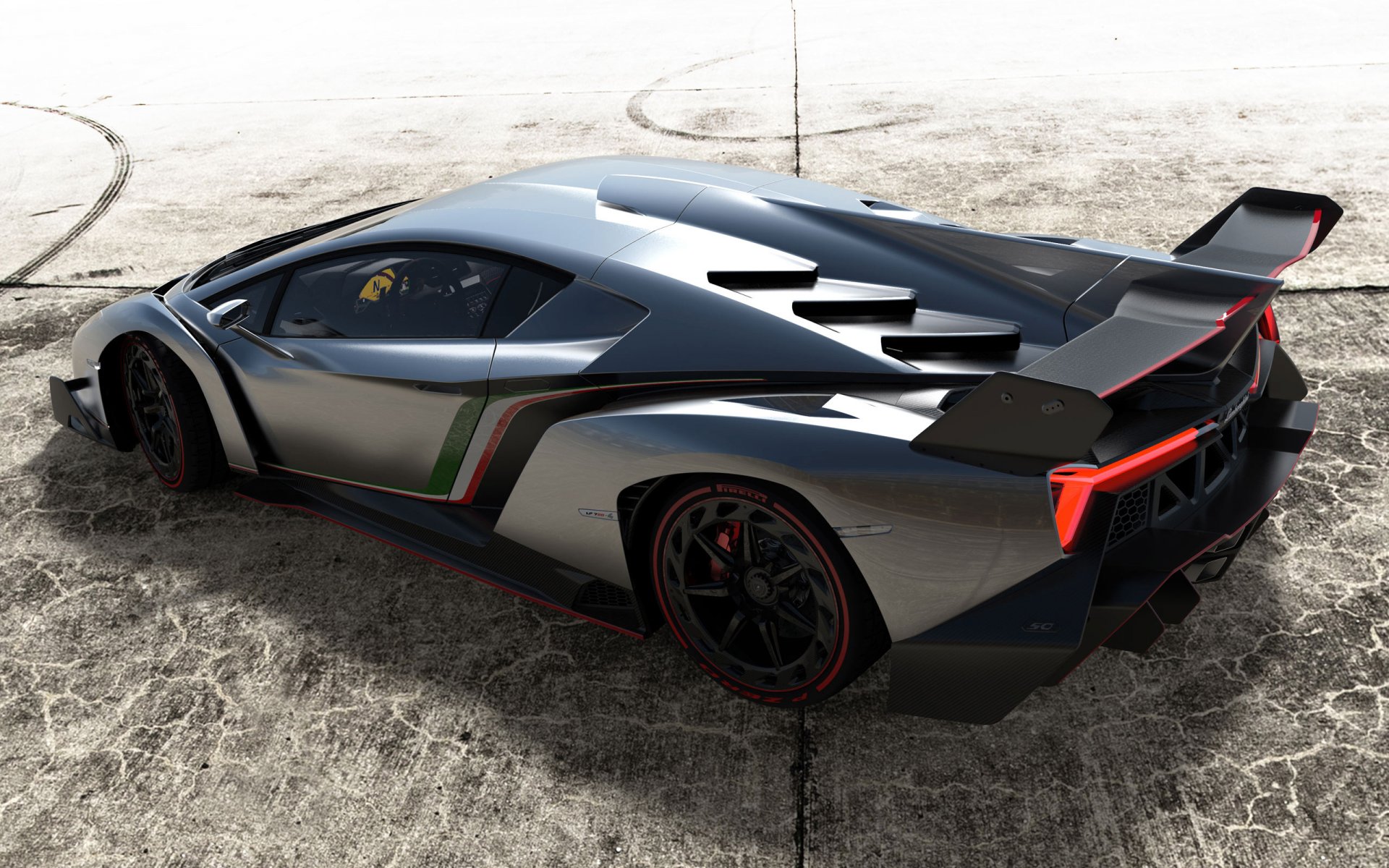 lamborghini veneno lambo lamborghini auto argent rue roues chrome