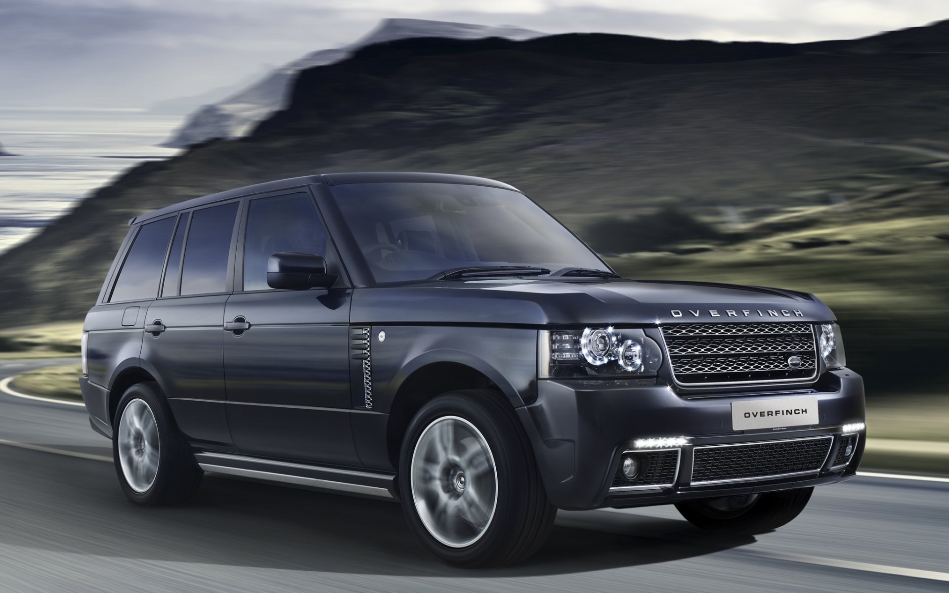 overfinch land rover range rover мода ленд ровер ренж ровер вог джип внедорожник передок дорога горы