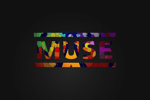 Muse image on a dark background