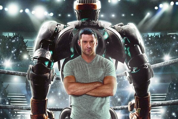 Attore con il personaggio robotico di Diva of Steel»