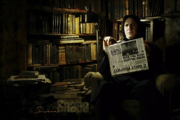 Fragmento de la película Harry Potter con Severus Snape