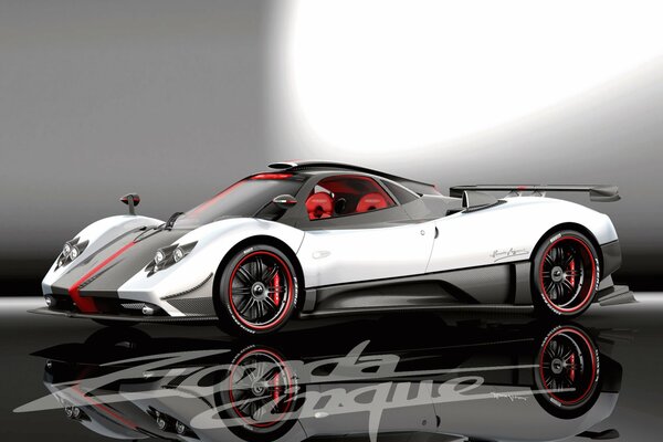 Sport Pagani Sonda sobre fondo gris