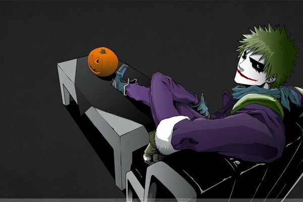 Ichigo Kurosaki with a Joker smile