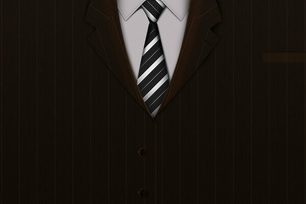 Men s suit with tie and shirt