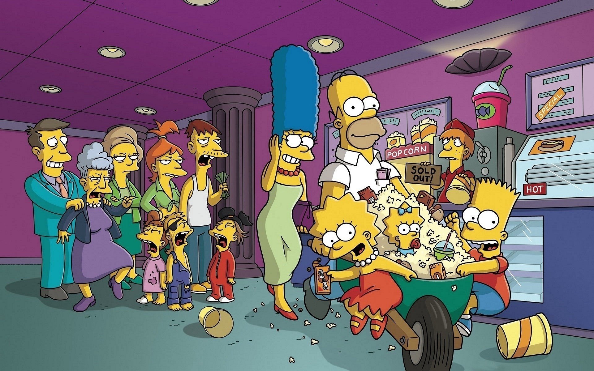 die simpsons der diebstahl die simpsons der cartoon