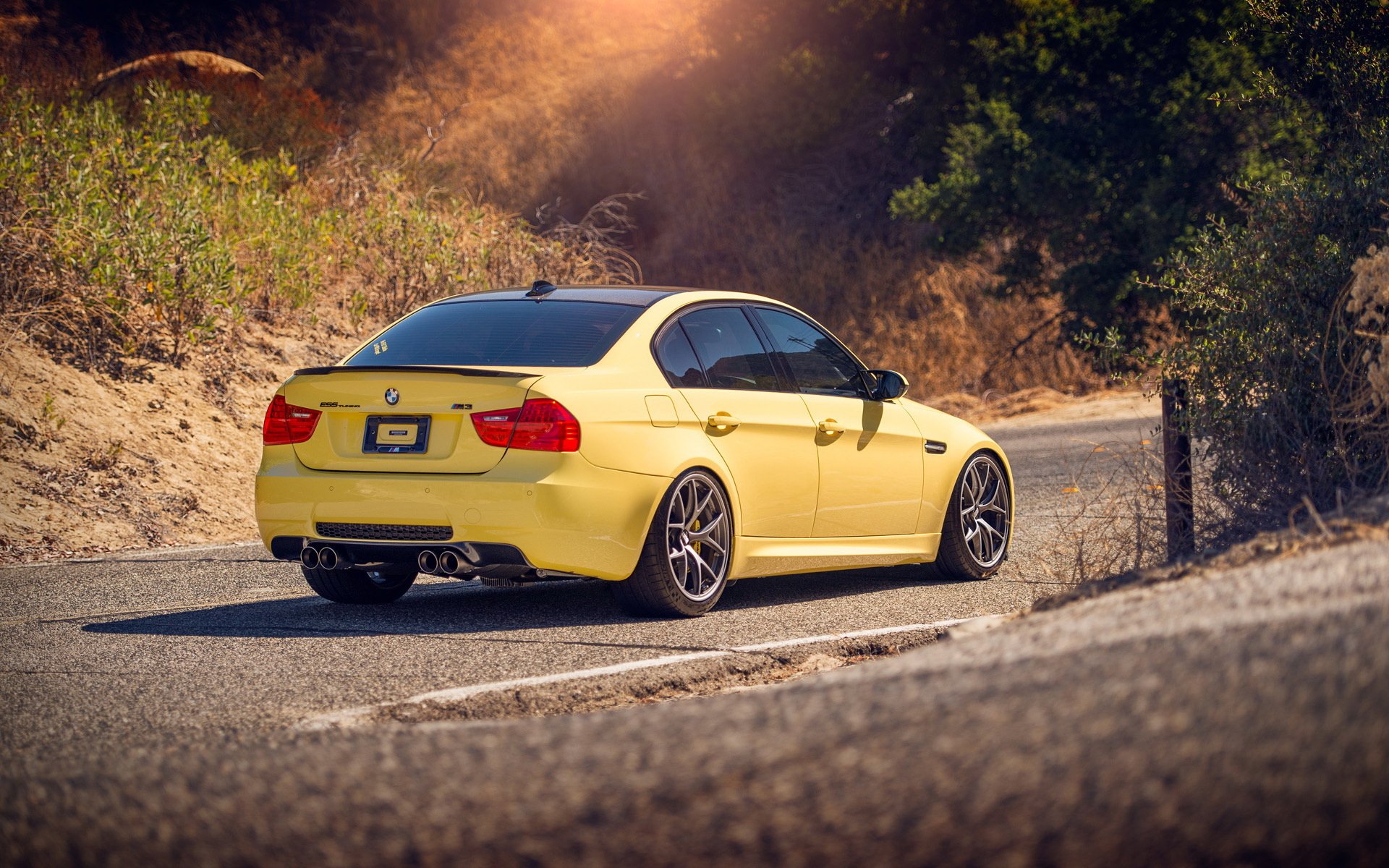 bmw bmw m3 straße gelb