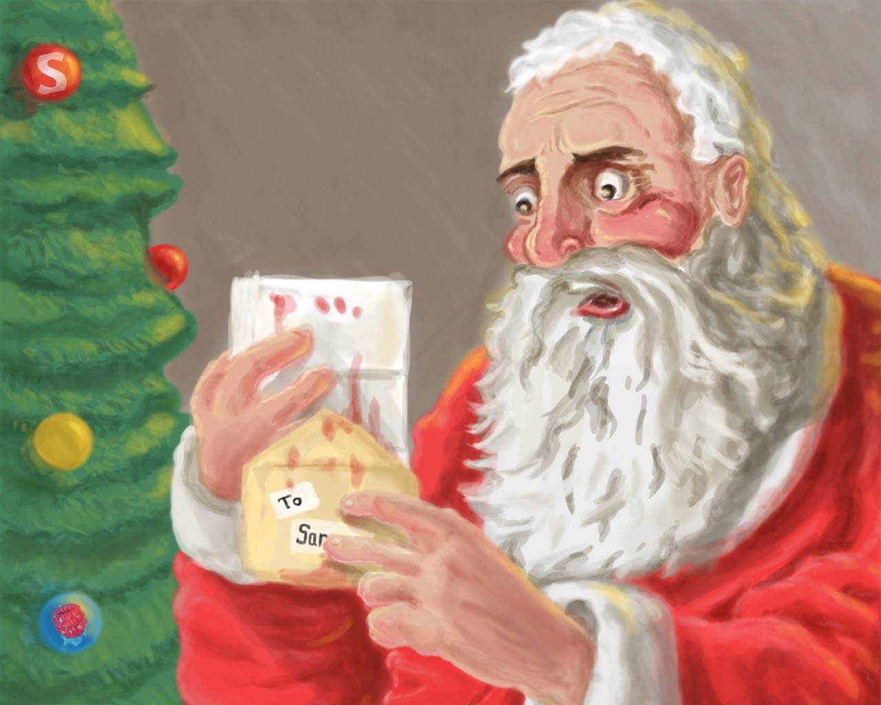 new year father christmas a letter