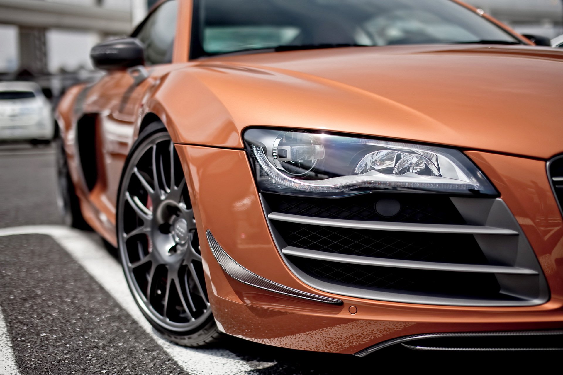 audi r8 audi r8 frente tuning desenfoque faro