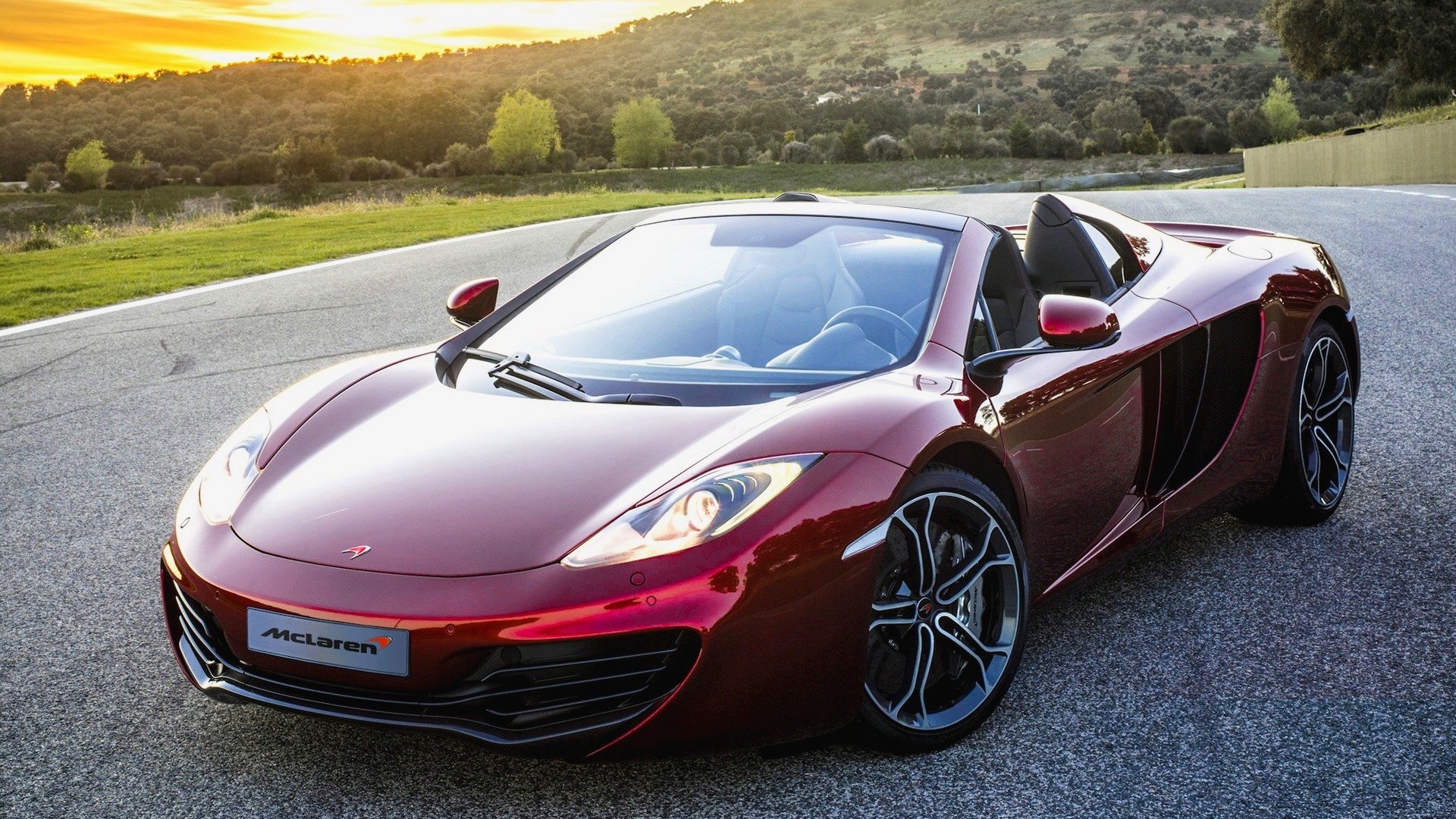 auto carta da parati rosso mclaren mp4-12c spyder 2012 auto carta da parati rosso mclaren spider nuova bella macchina