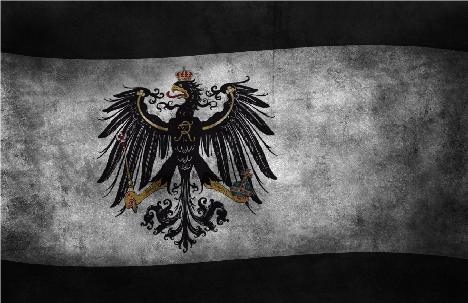 prussia preussen deutschland germany flag flags eagle volke